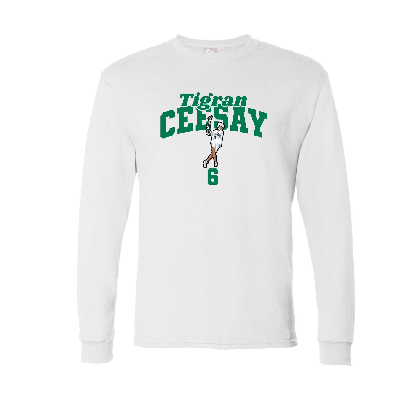 Long Sleeve Tee — Signature Arch in White