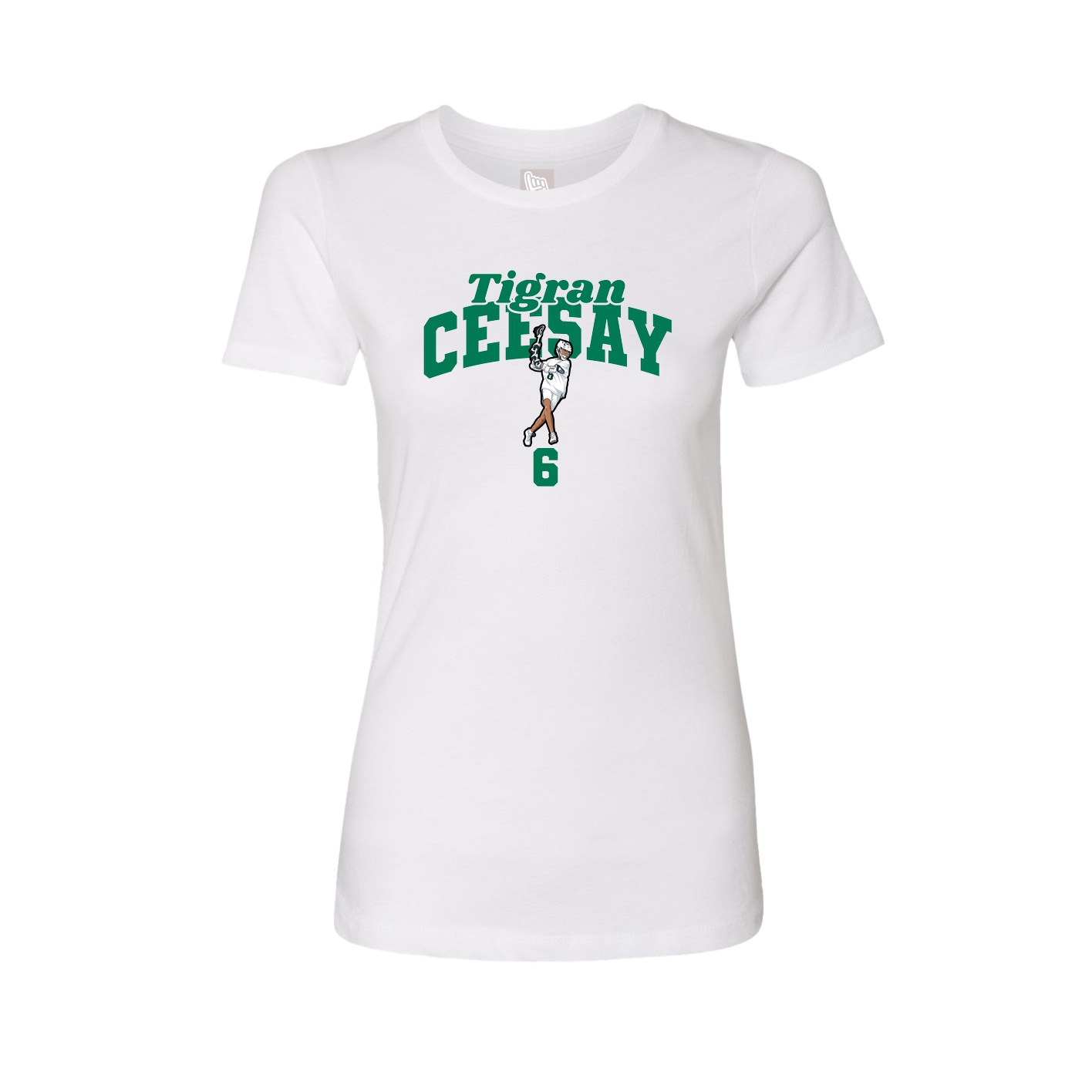 Womens Tee — Signature Arch in White