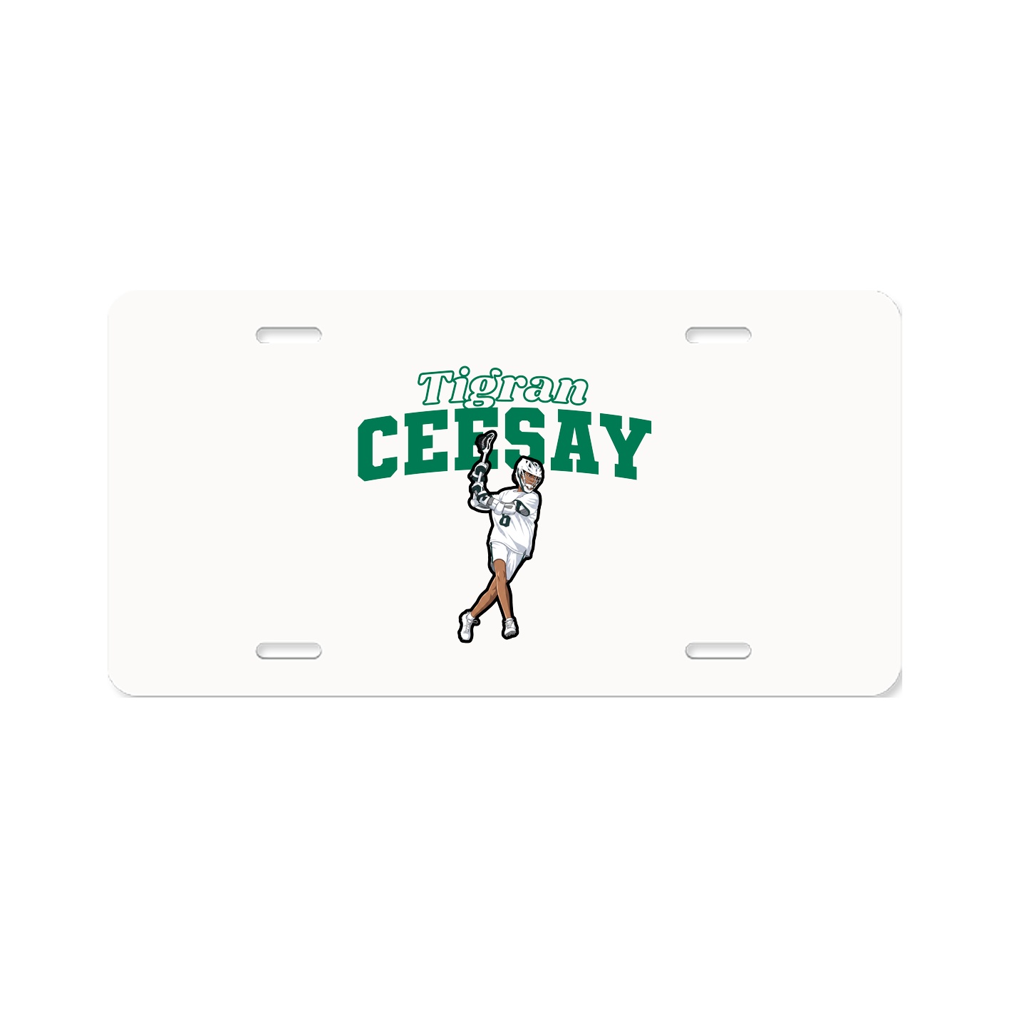 License Plate — Name Arch in Classic