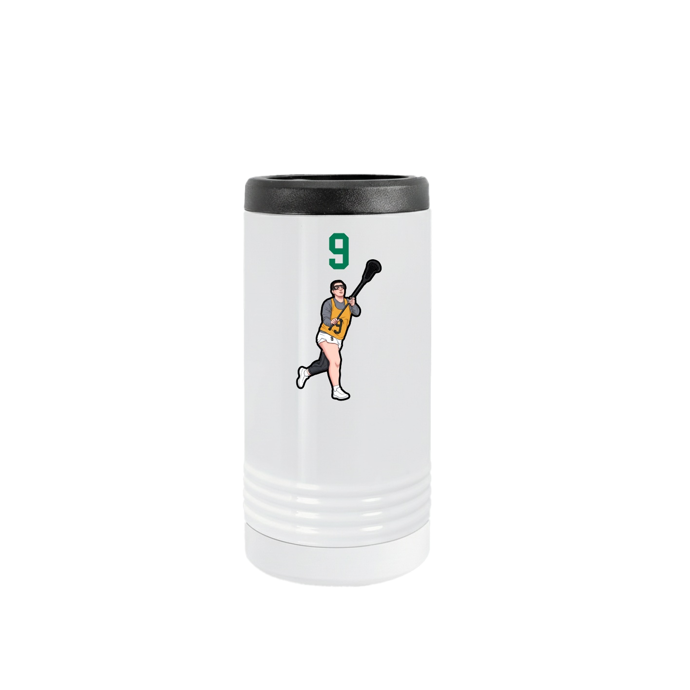 Slim Beverage Holder — Number Top in White