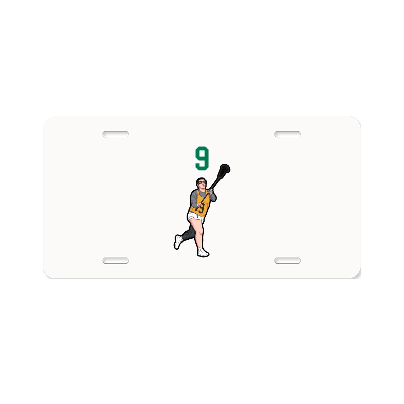 License Plate — Number Top in Classic