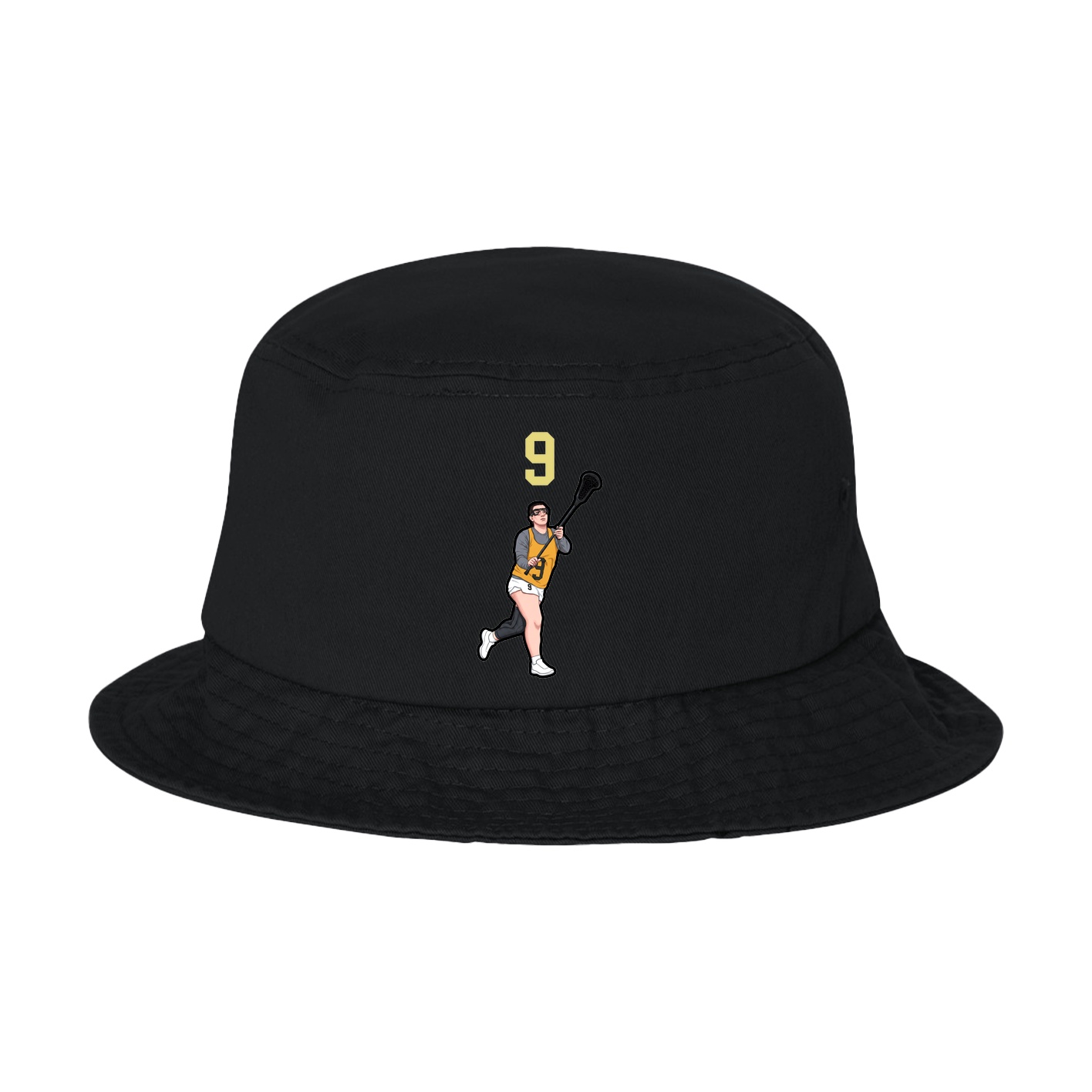 Bucket Cap — Number Top in Black
