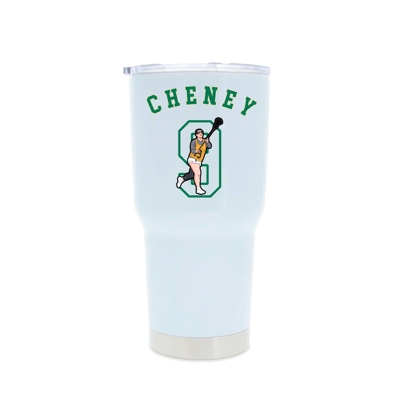 30oz Stainless Steel Tumbler — Shirsey Arch in White