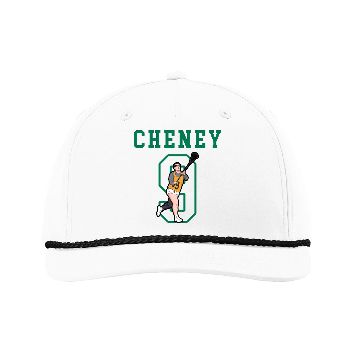 Five-Panel Classic Rope Cap — Shirsey in White
