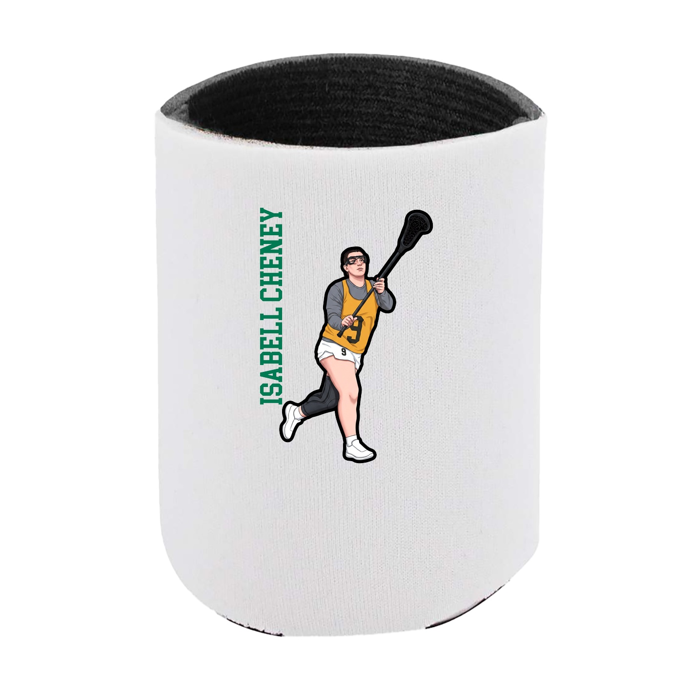Can Holder — Name Vertical in White