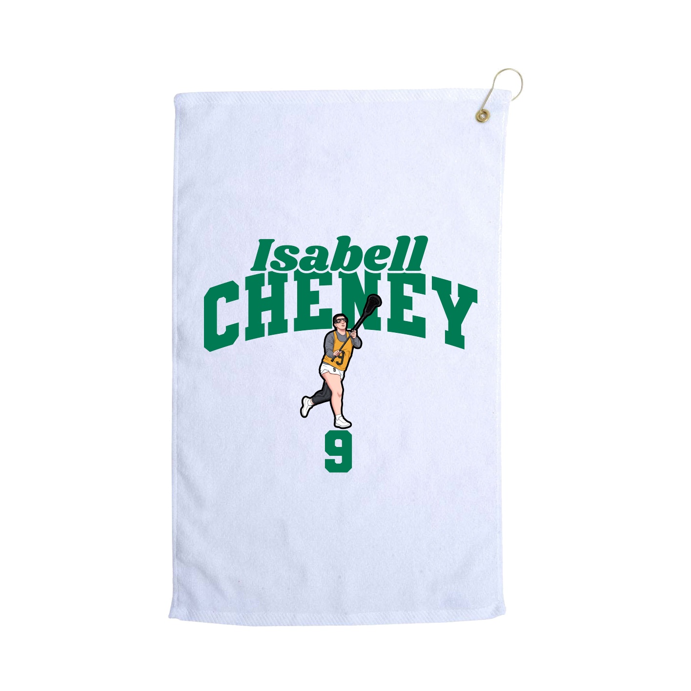 Golf Towel — Signature Arch in White
