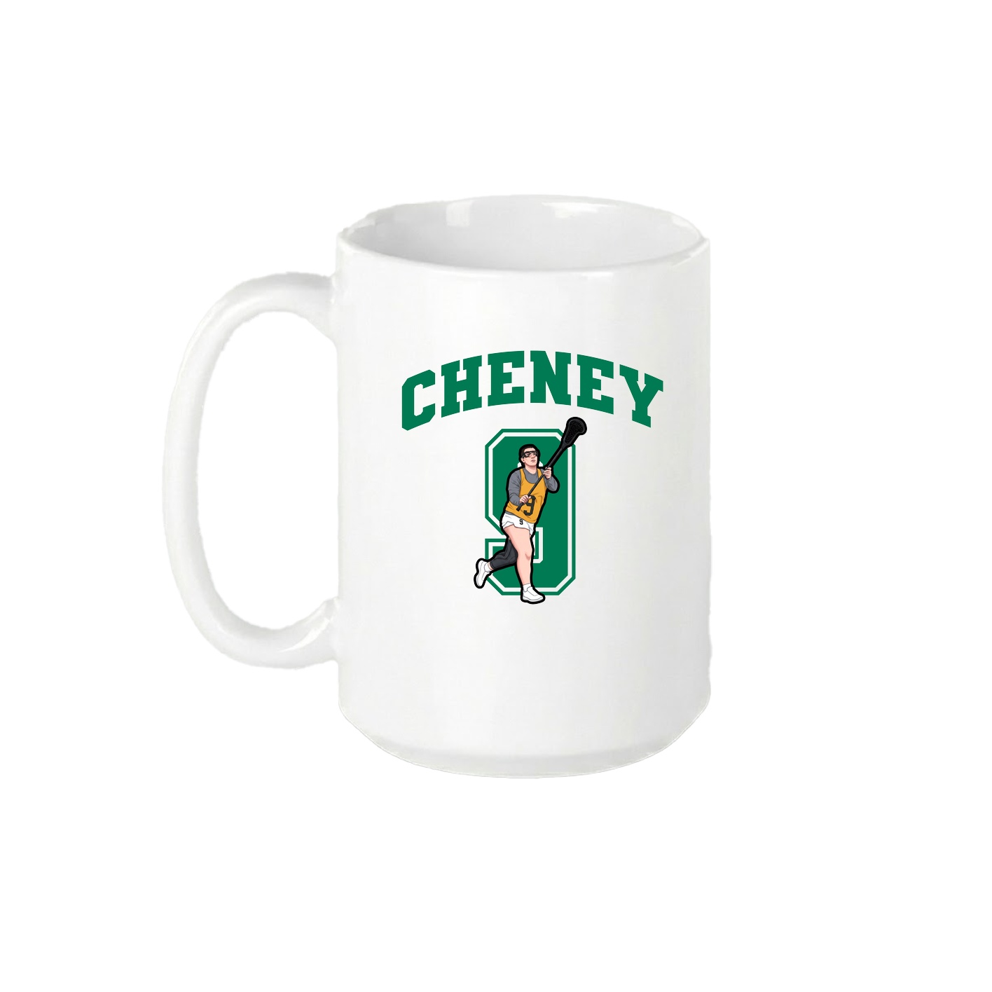 15oz Coffee Mug — Number in White