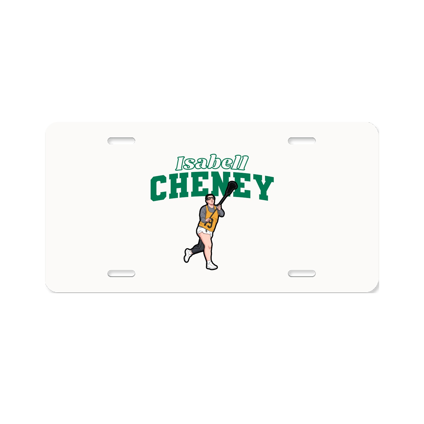 License Plate — Name Arch in Classic