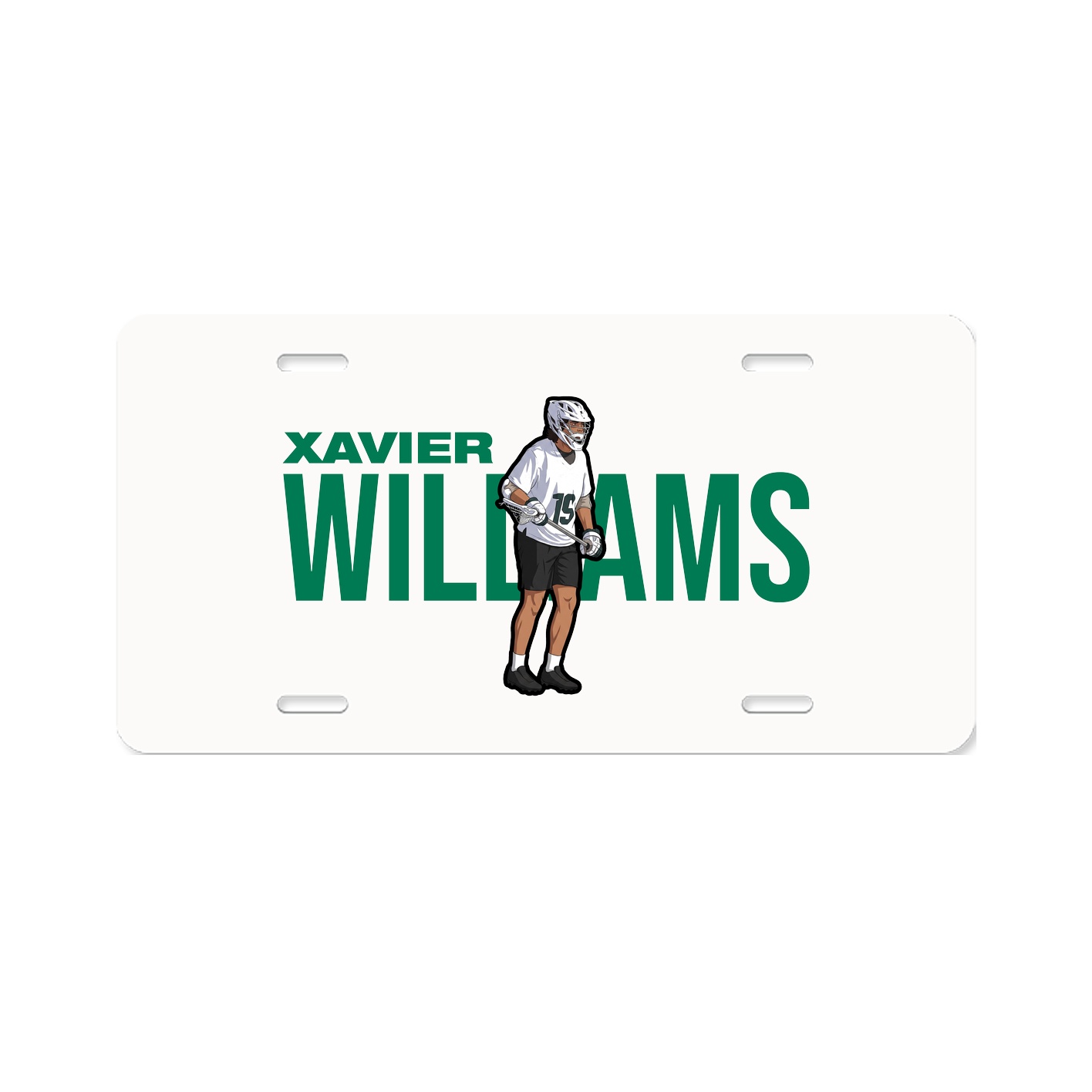 License Plate — Player Name in Classic