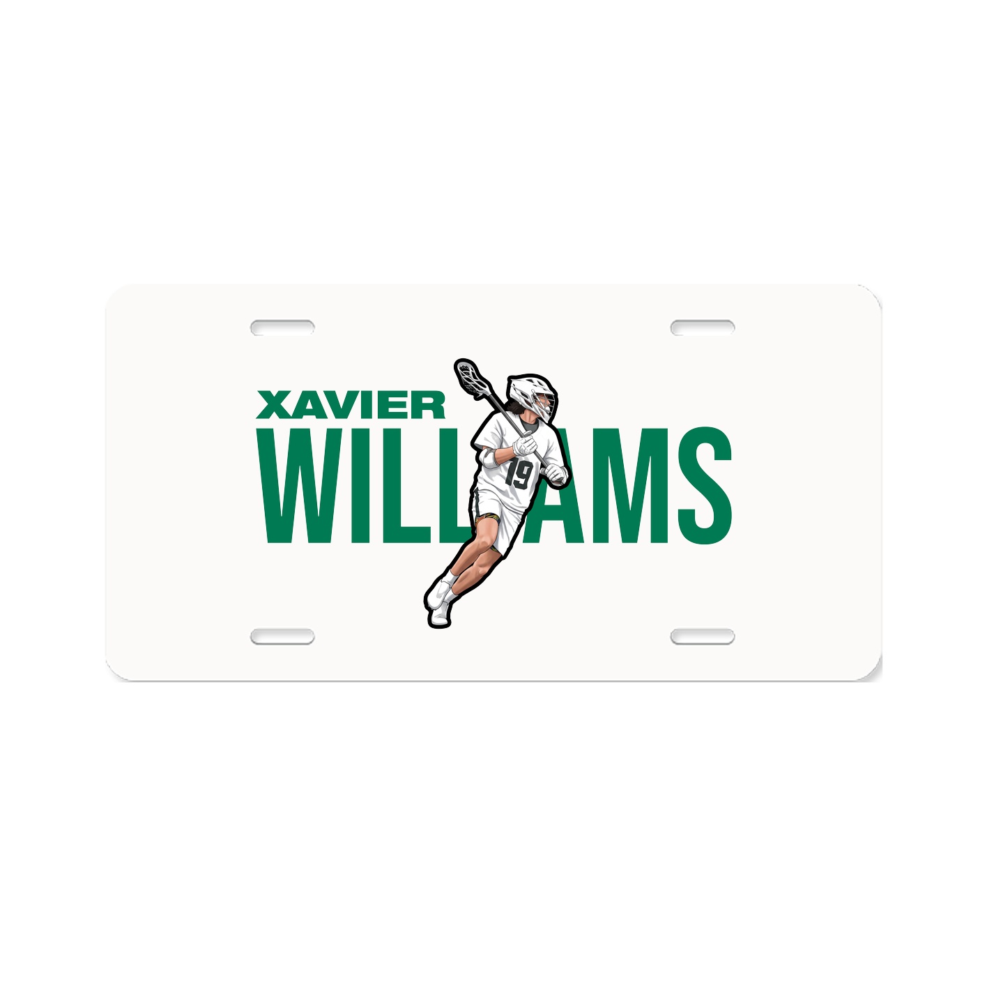License Plate — Player Name in Classic