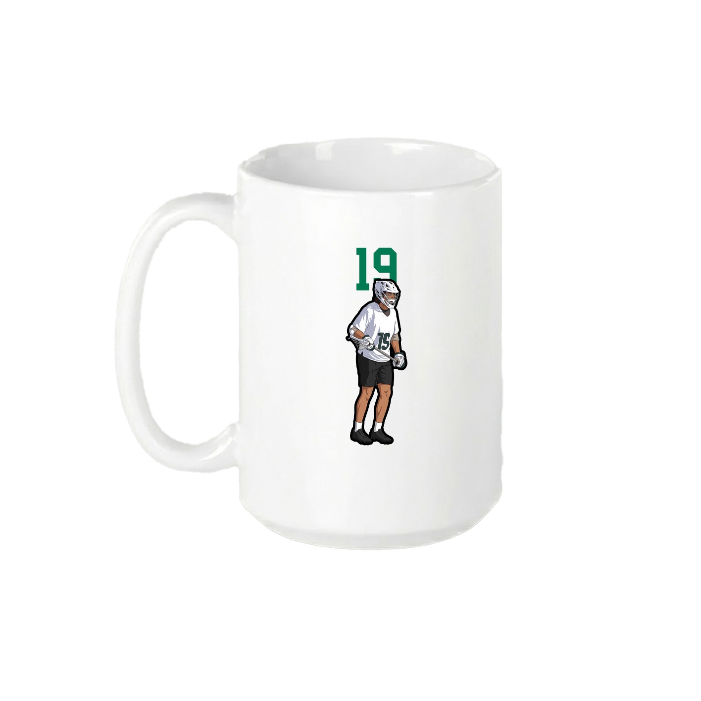 15oz Coffee Mug — Number Top in White