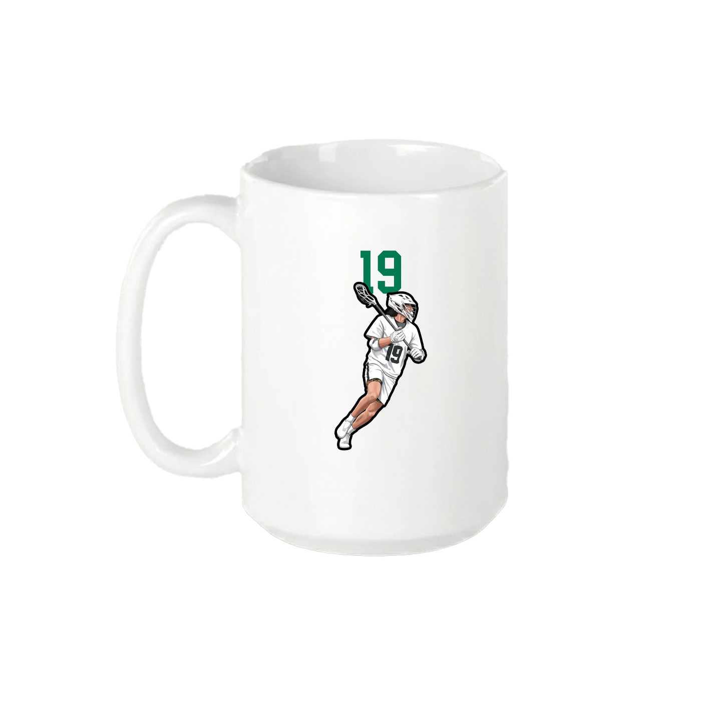 15oz Coffee Mug — Number Top in White
