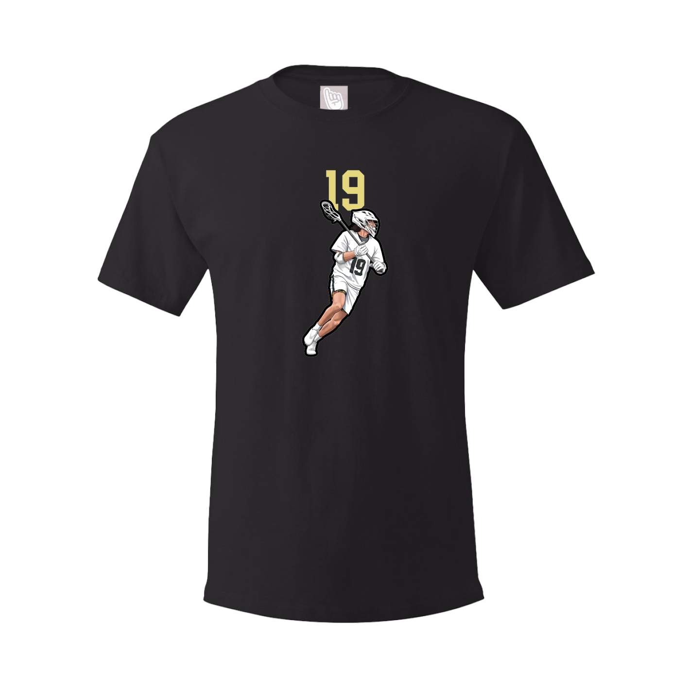 Youth Tee — Number Top in Black
