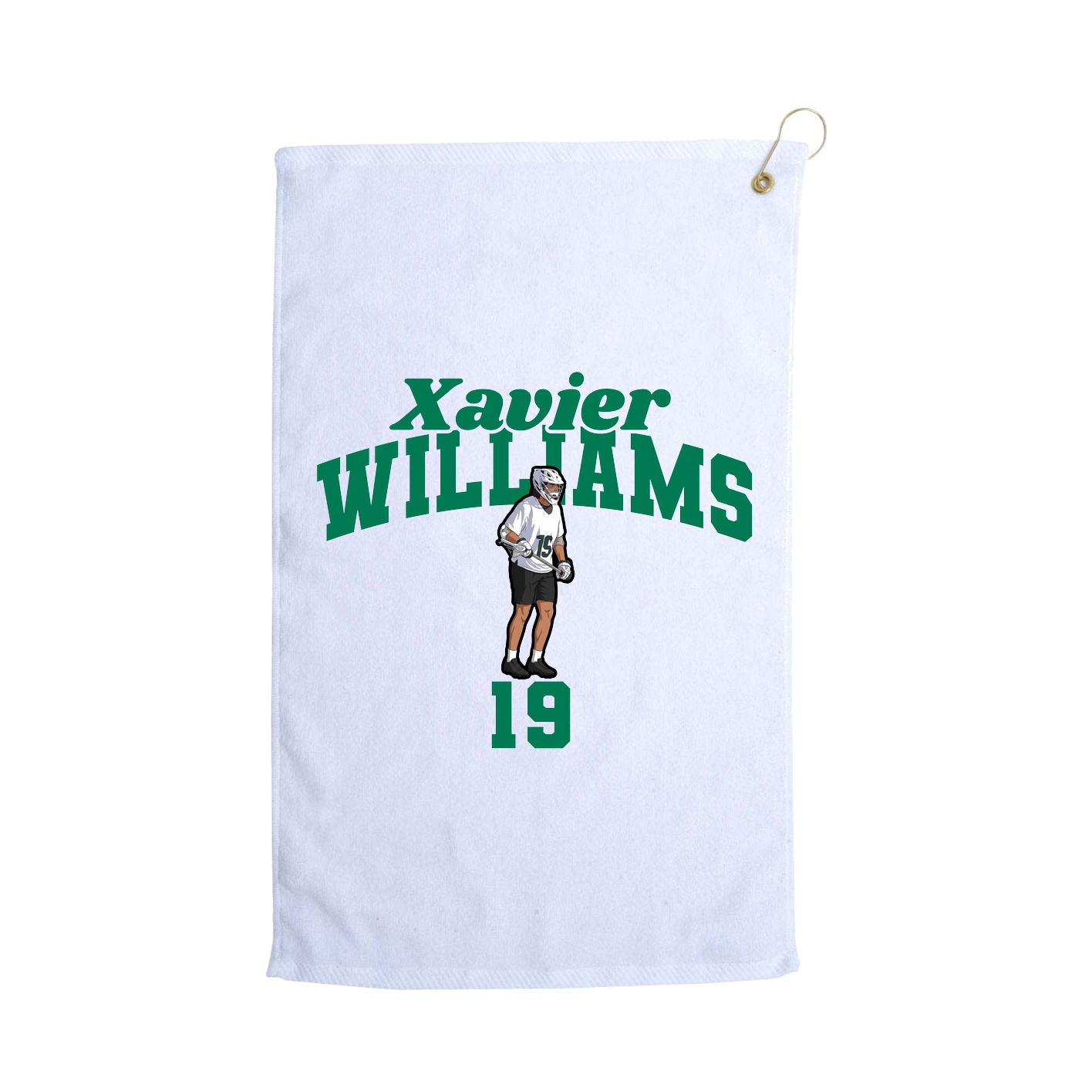 Golf Towel — Signature Arch in White