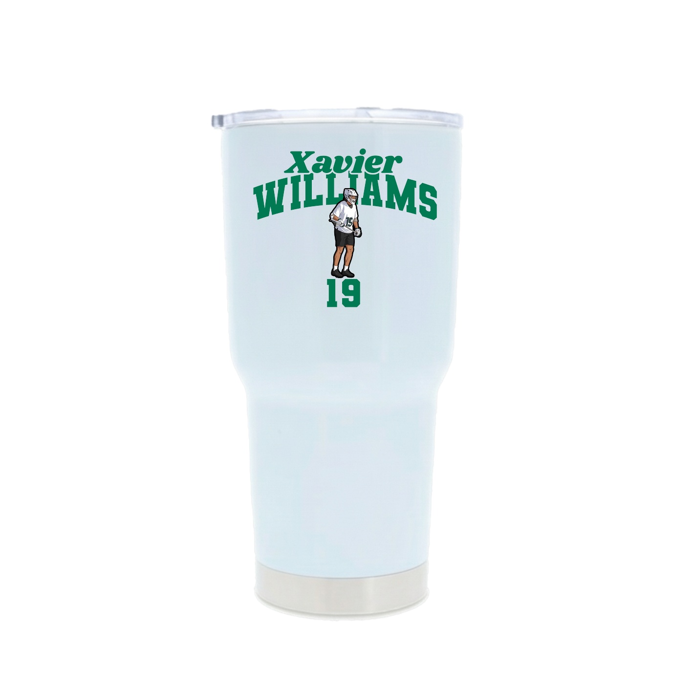 30oz Stainless Steel Tumbler — Signature Arch in White