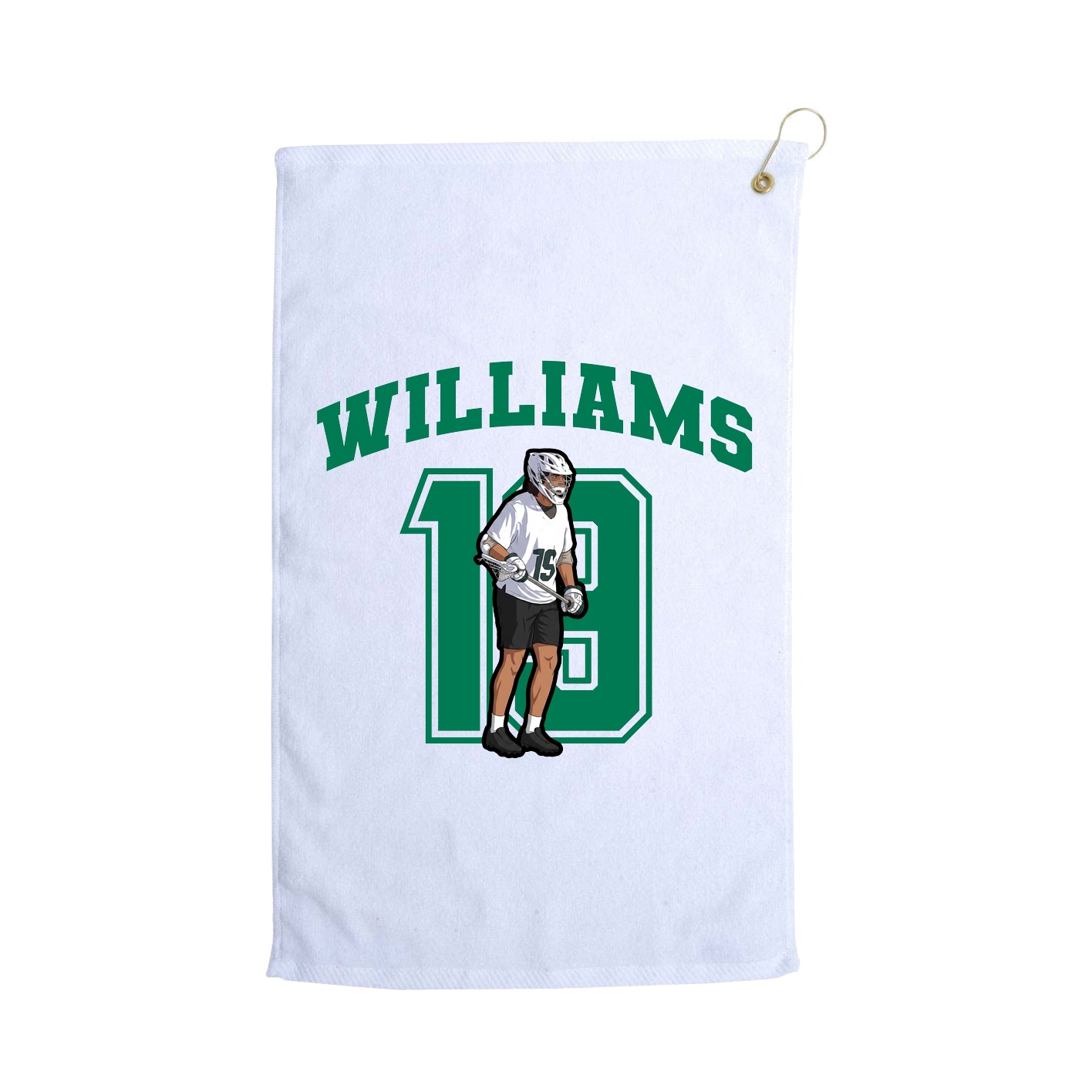 Golf Towel — Number in White