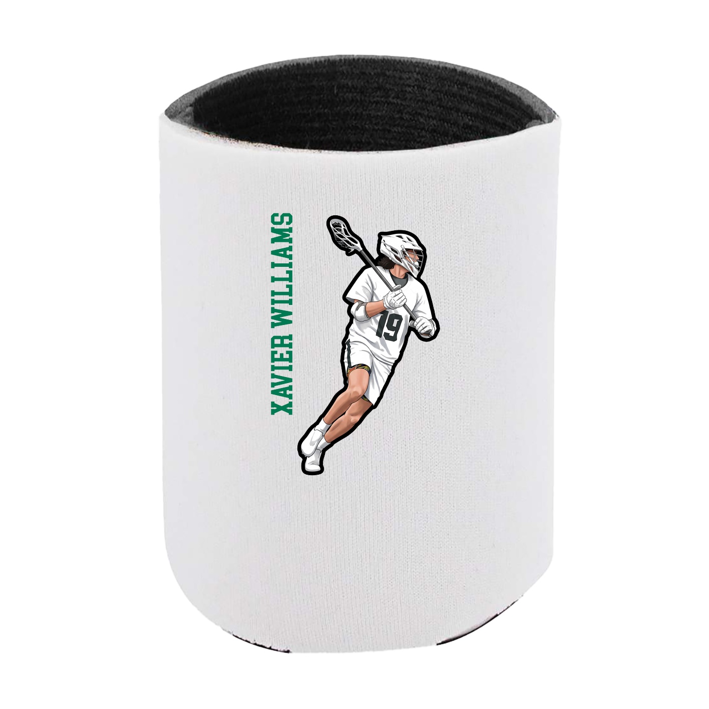 Can Holder — Name Vertical in White