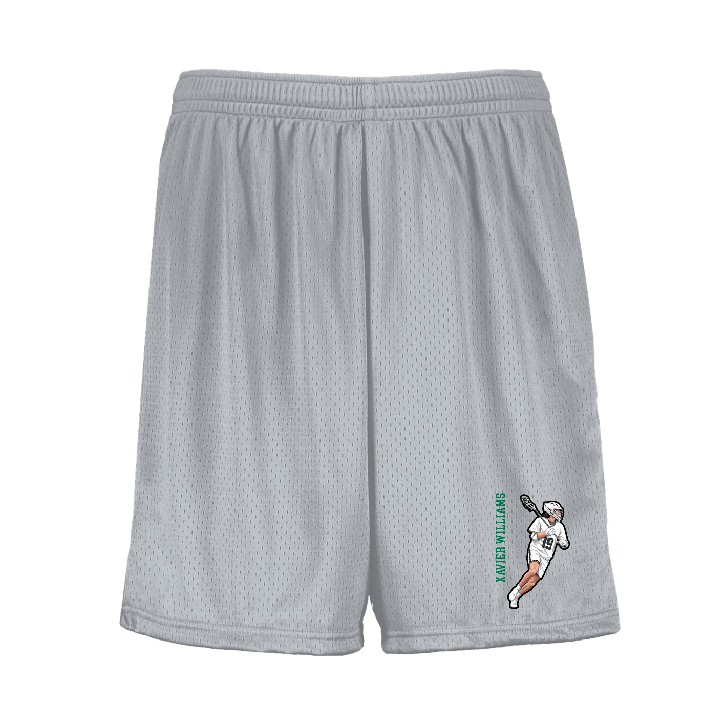 Shorts — Name Vertical in Silver
