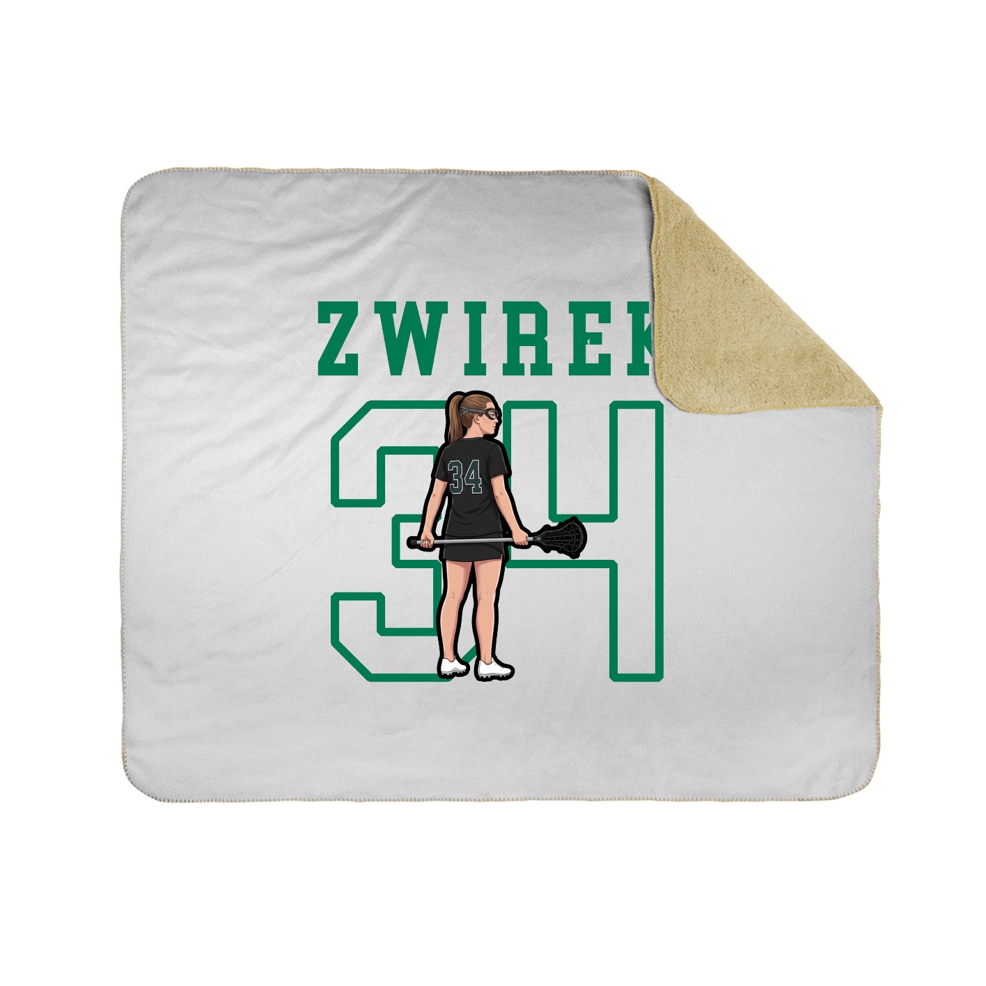 Throw Blanket — Shirsey in White