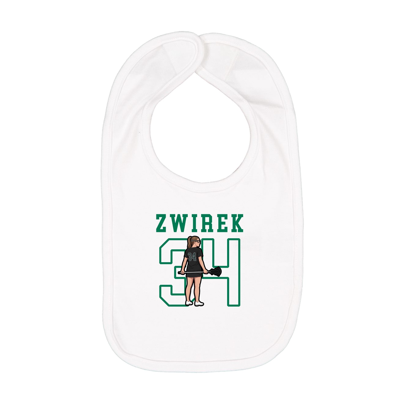 Infant Bib — Shirsey in White