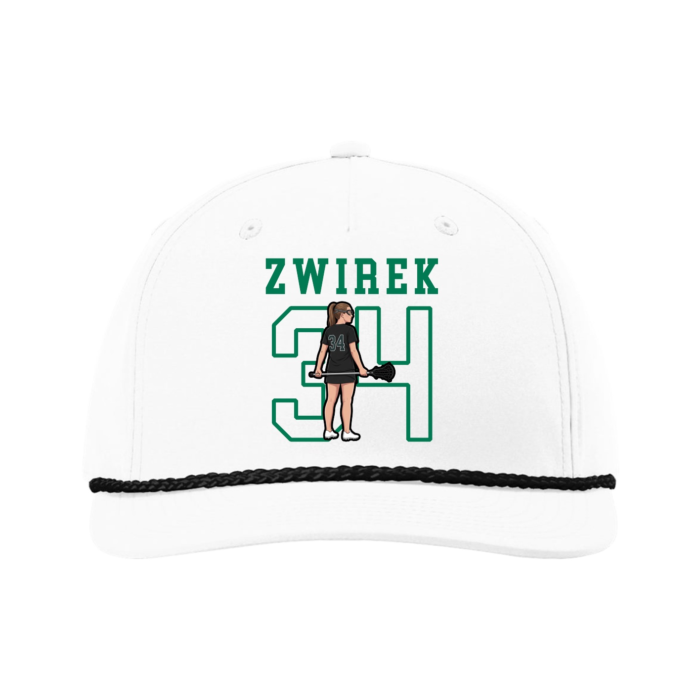 Five-Panel Classic Rope Cap — Shirsey in White