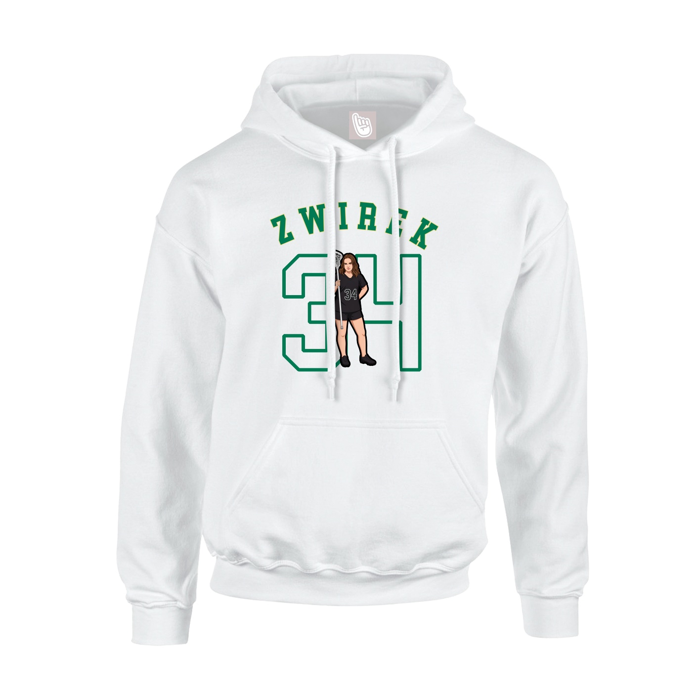 Youth Hoodie — Shirsey Arch in White