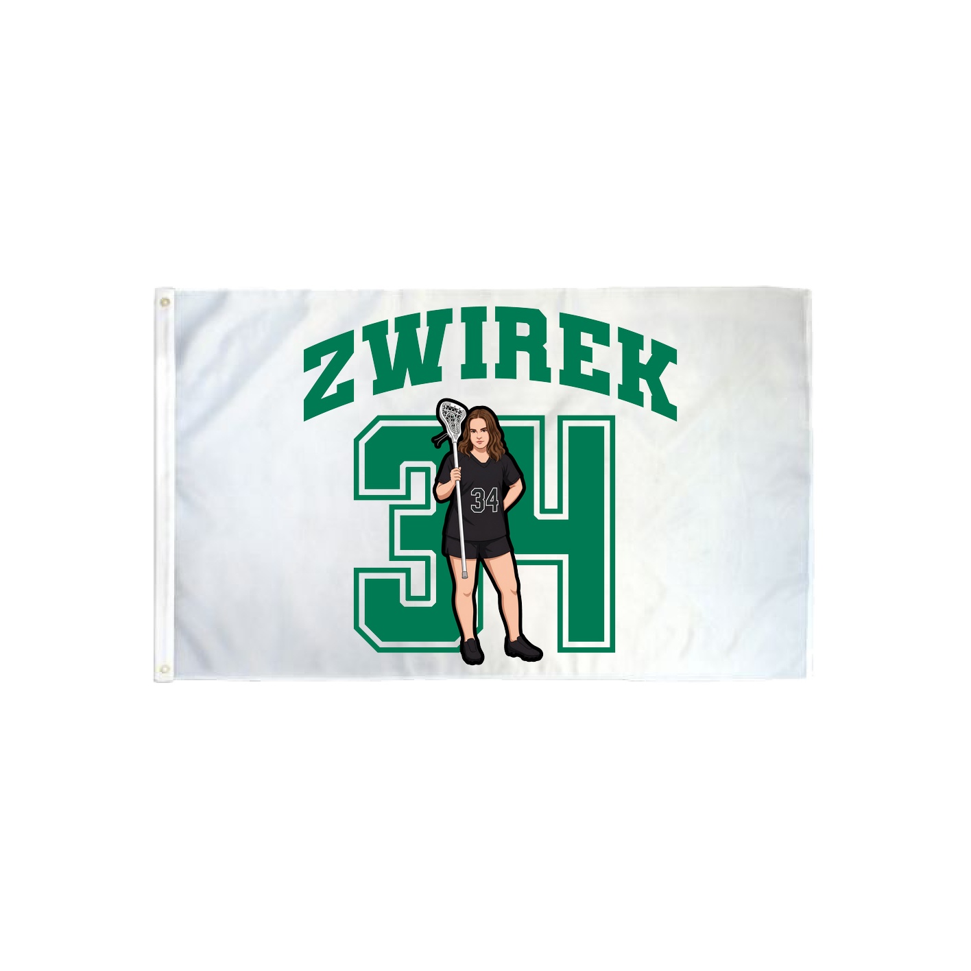3x5 Flag — Number in Classic