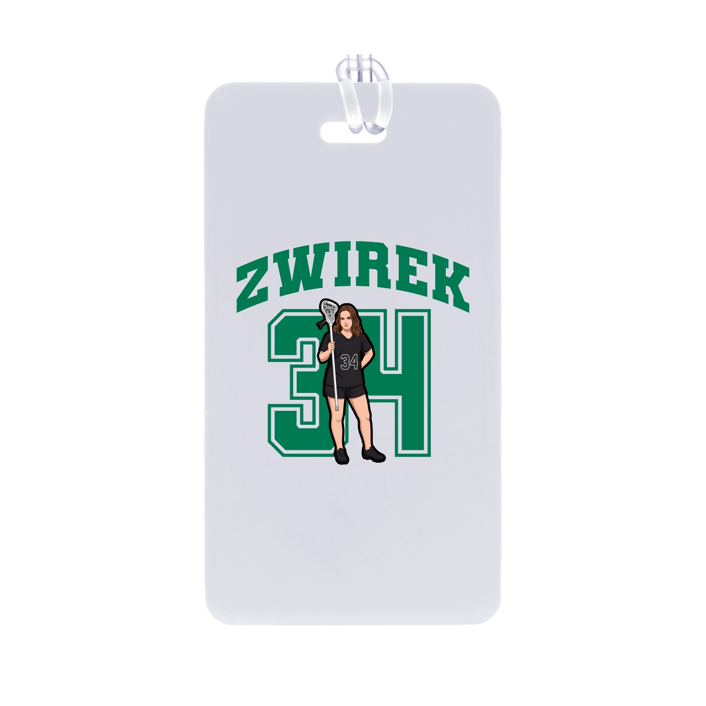 Bag Tag — Number in Classic