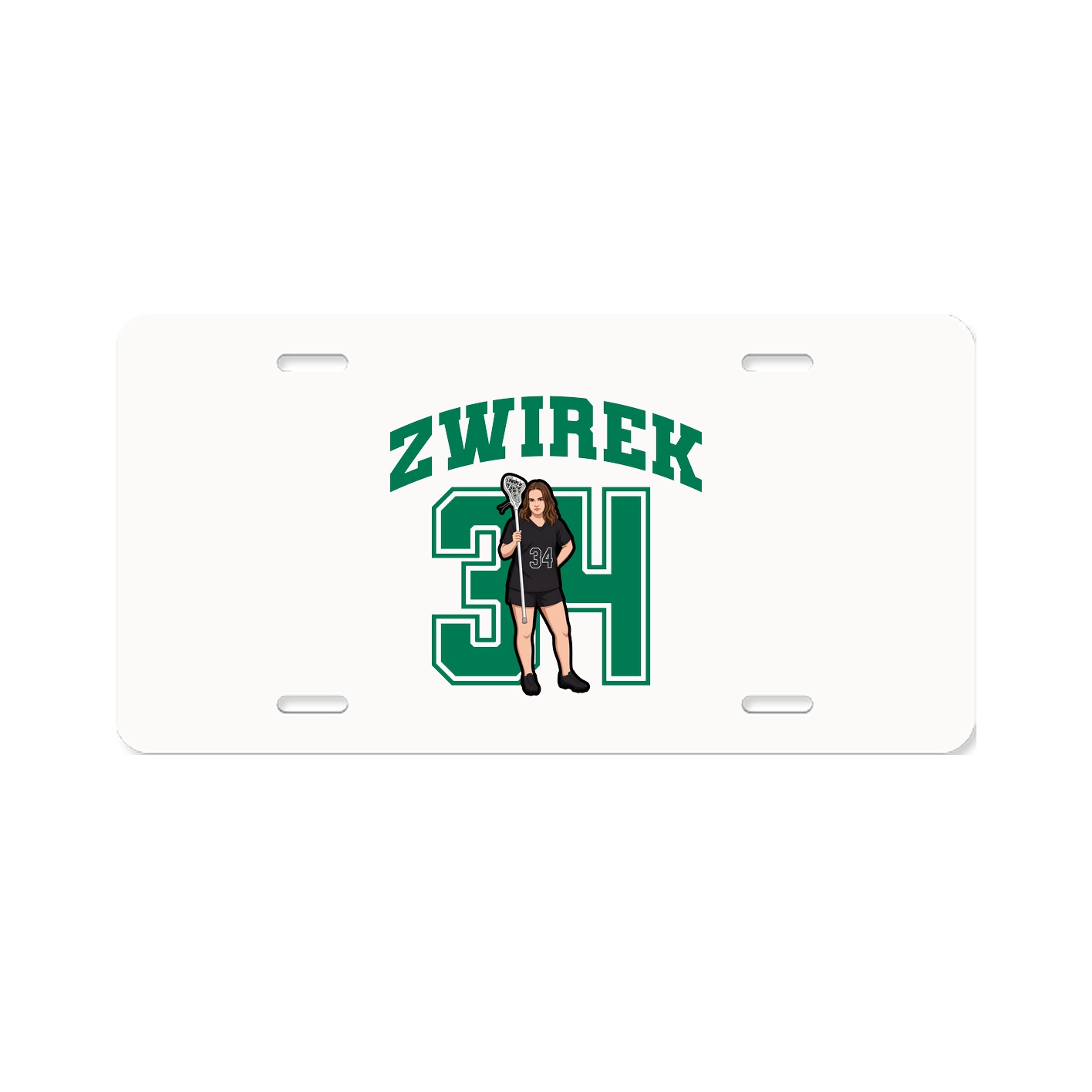License Plate — Number in Classic