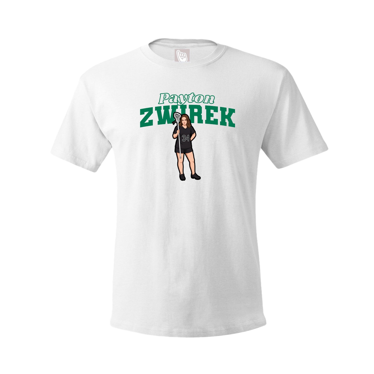 Tee — Name Arch in White