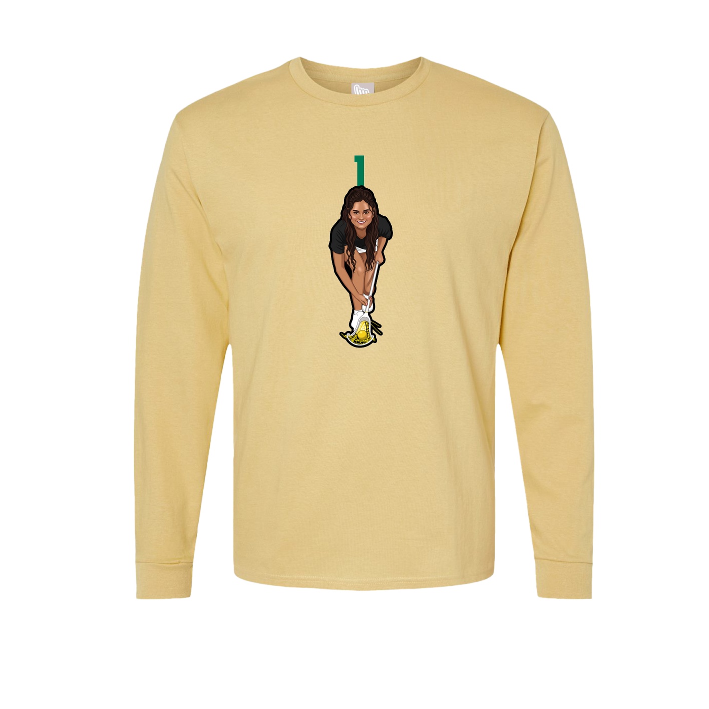 Long Sleeve Tee — Number Top in Vegas Gold