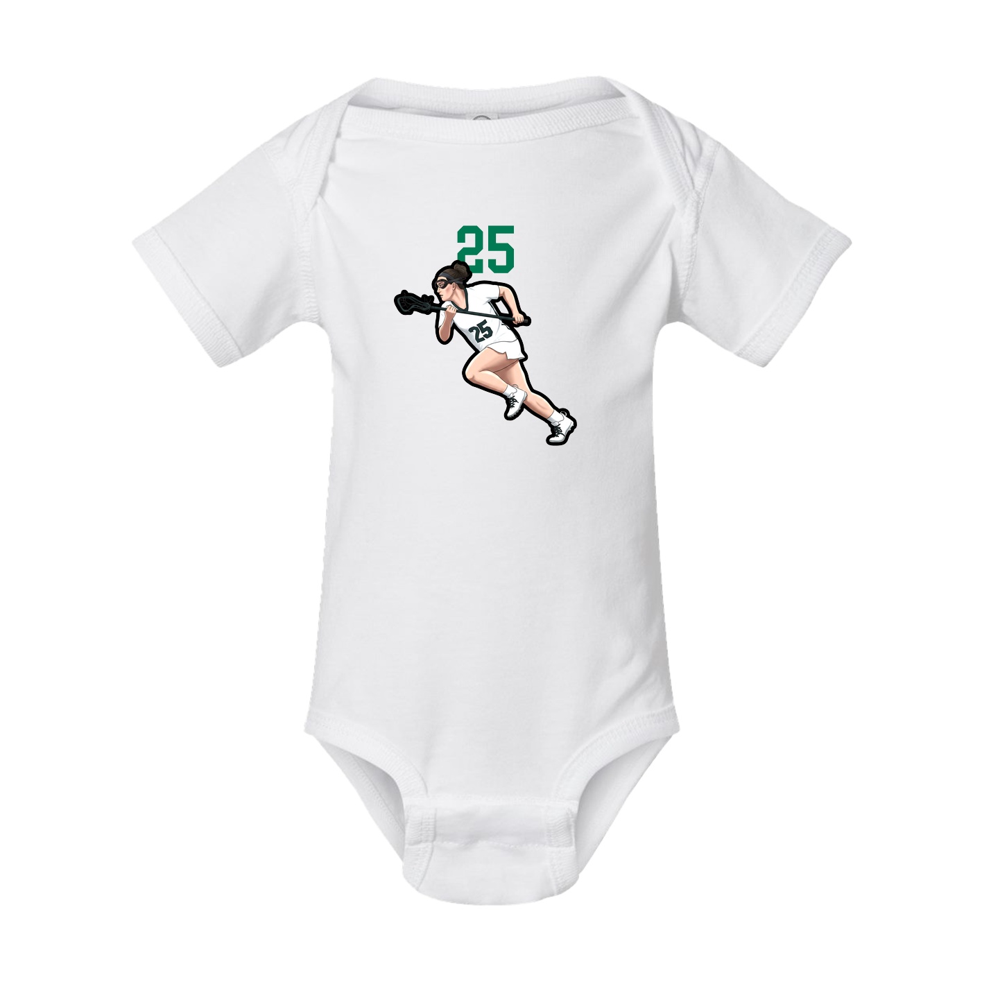 Baby Onesie — Number Top in White