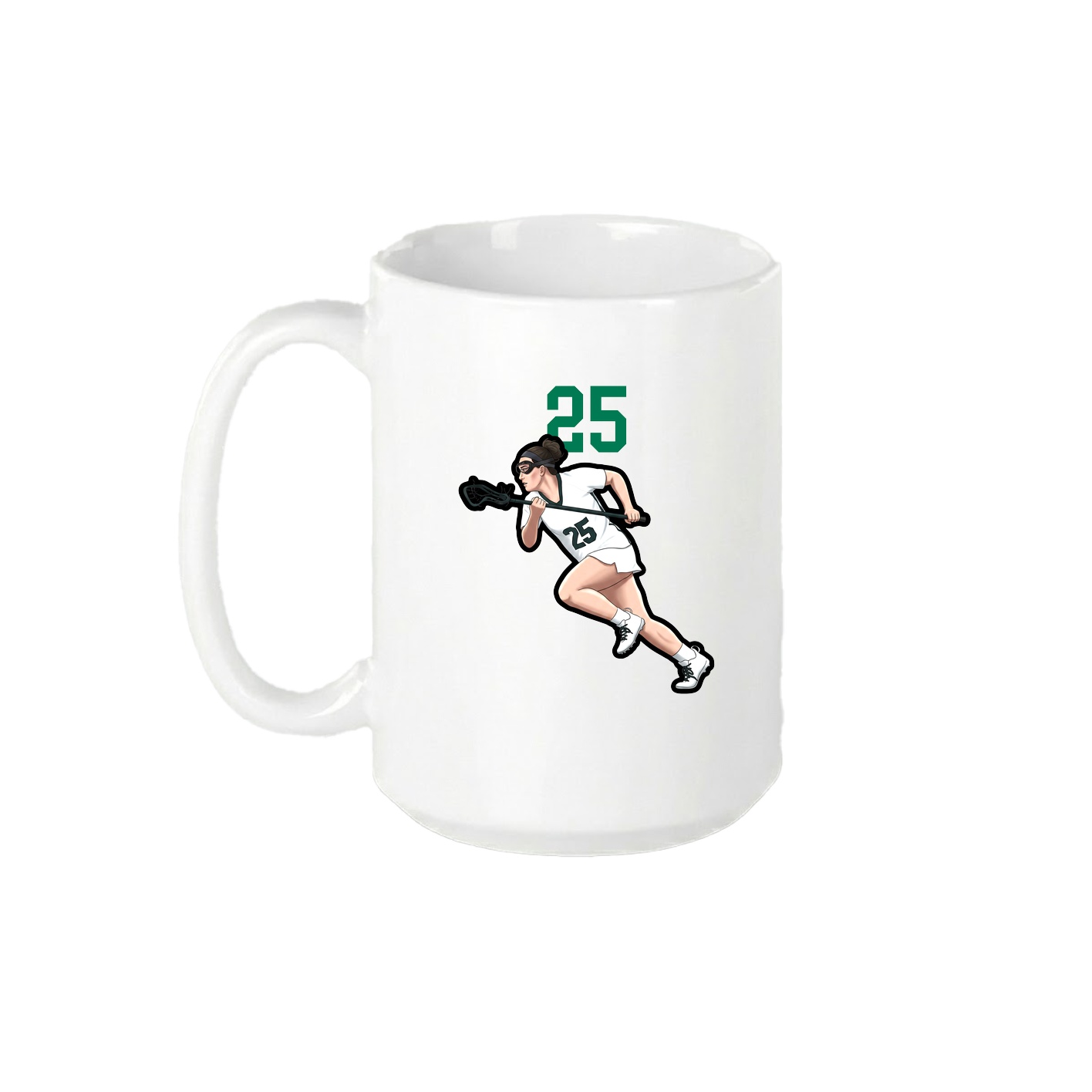 15oz Coffee Mug — Number Top in White