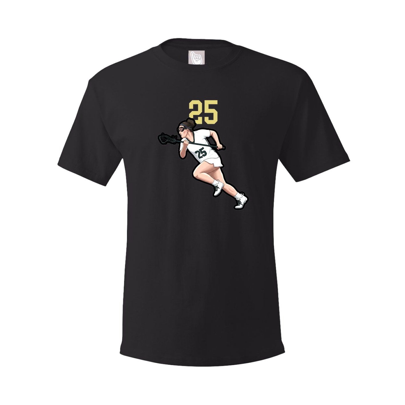 Youth Tee — Number Top in Black