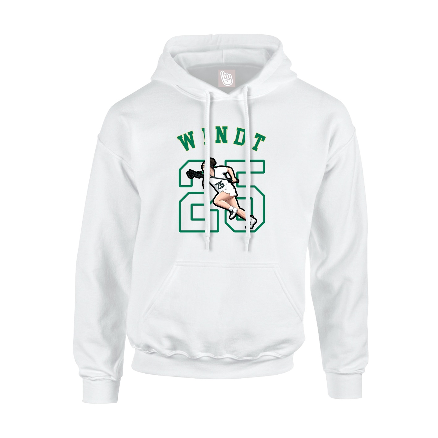 Youth Hoodie — Shirsey Arch in White