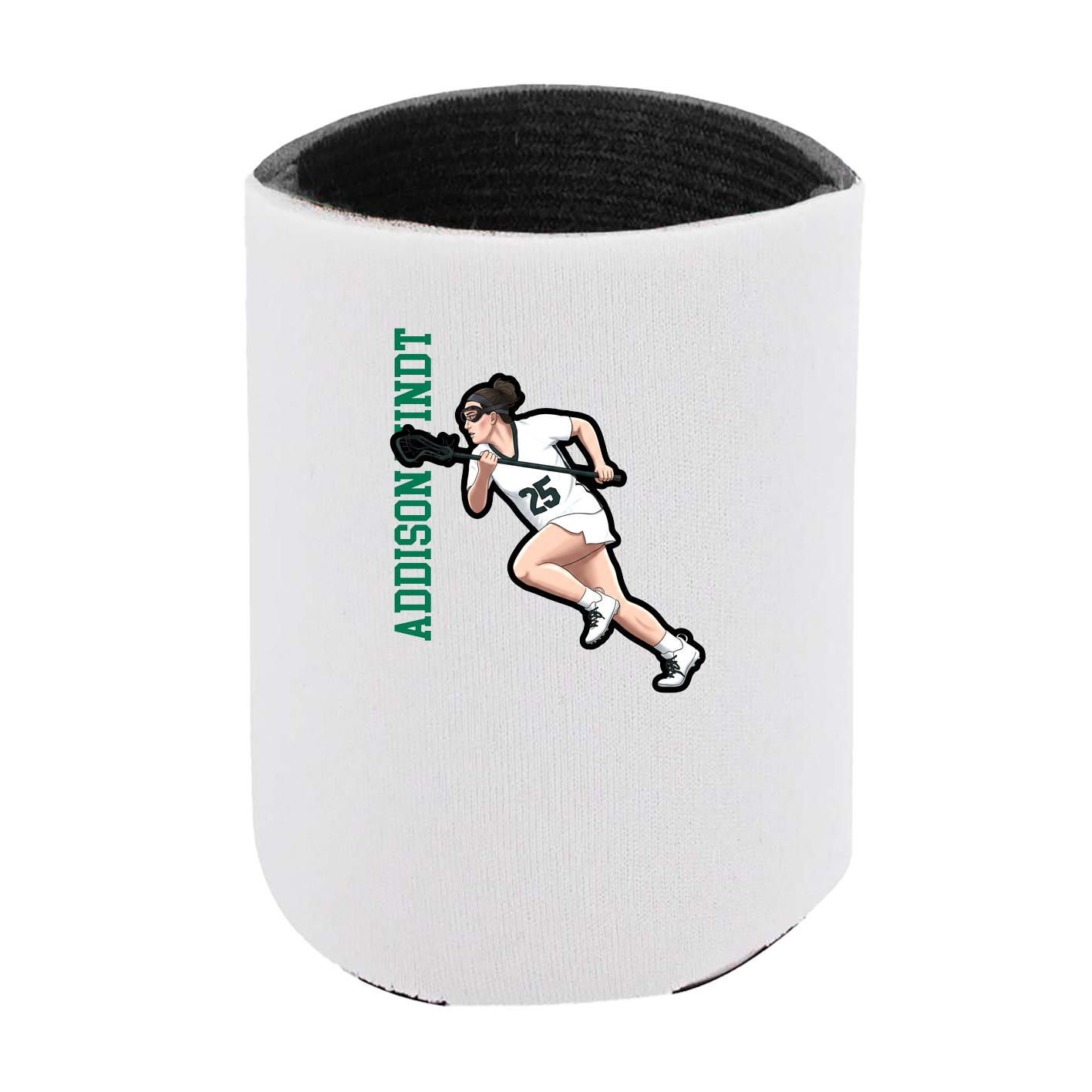 Can Holder — Name Vertical in White