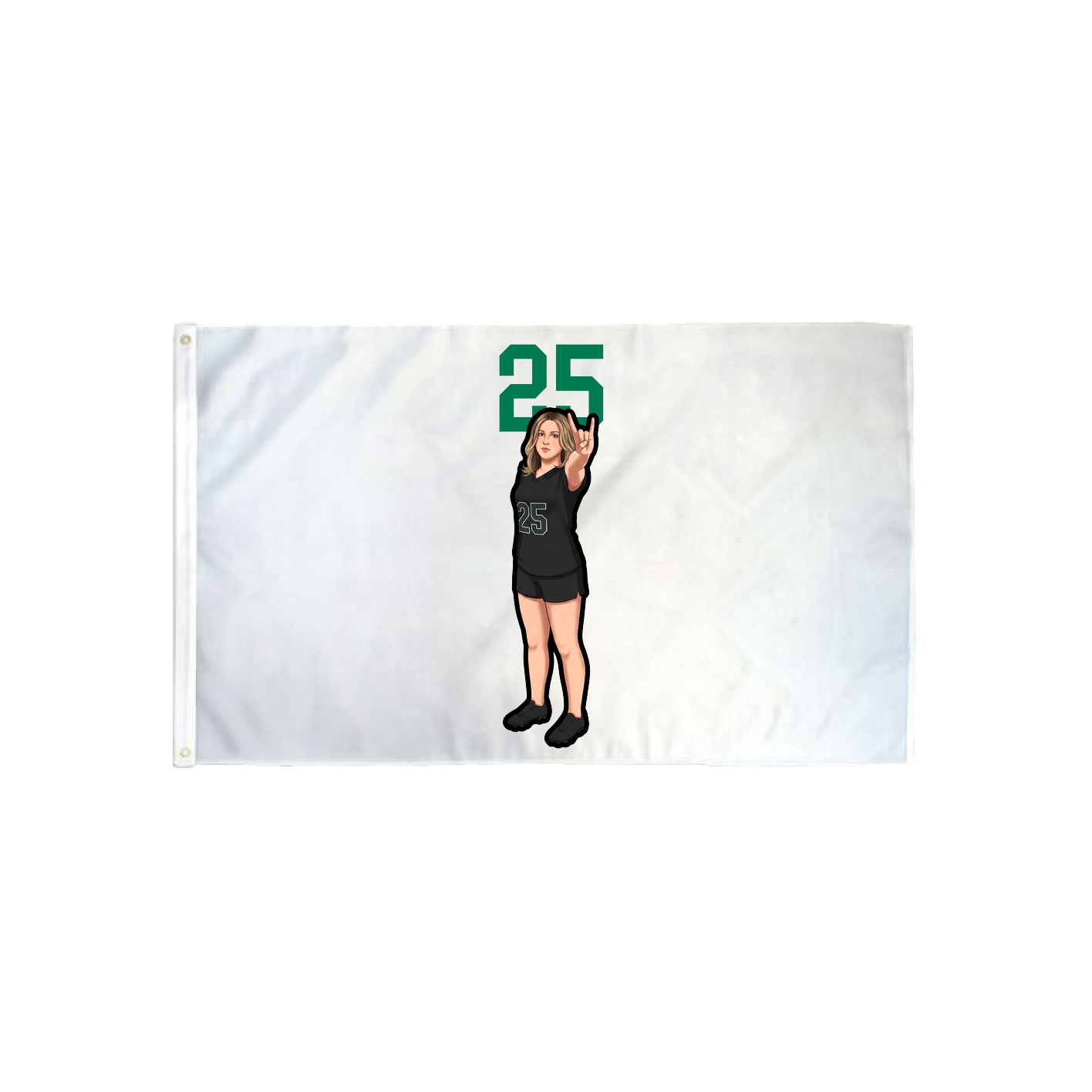 3x5 Flag — Number Top in Classic