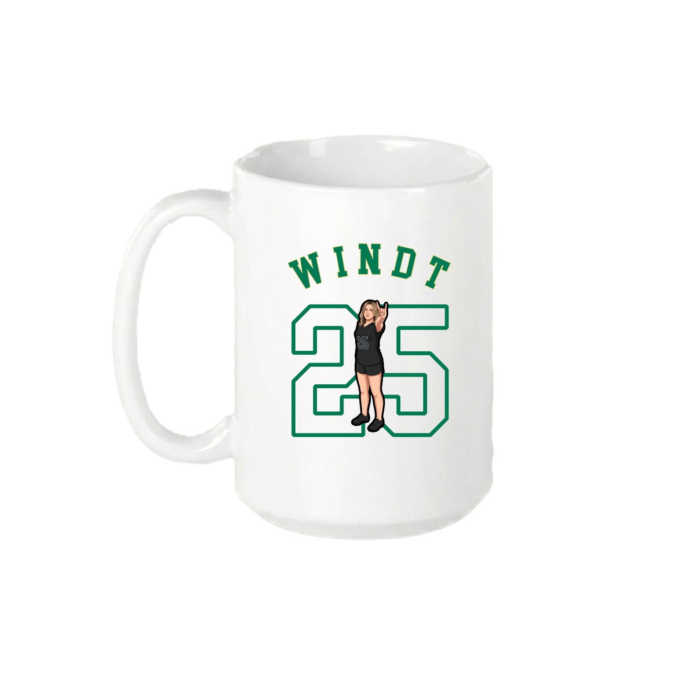15oz Coffee Mug — Shirsey Arch in White