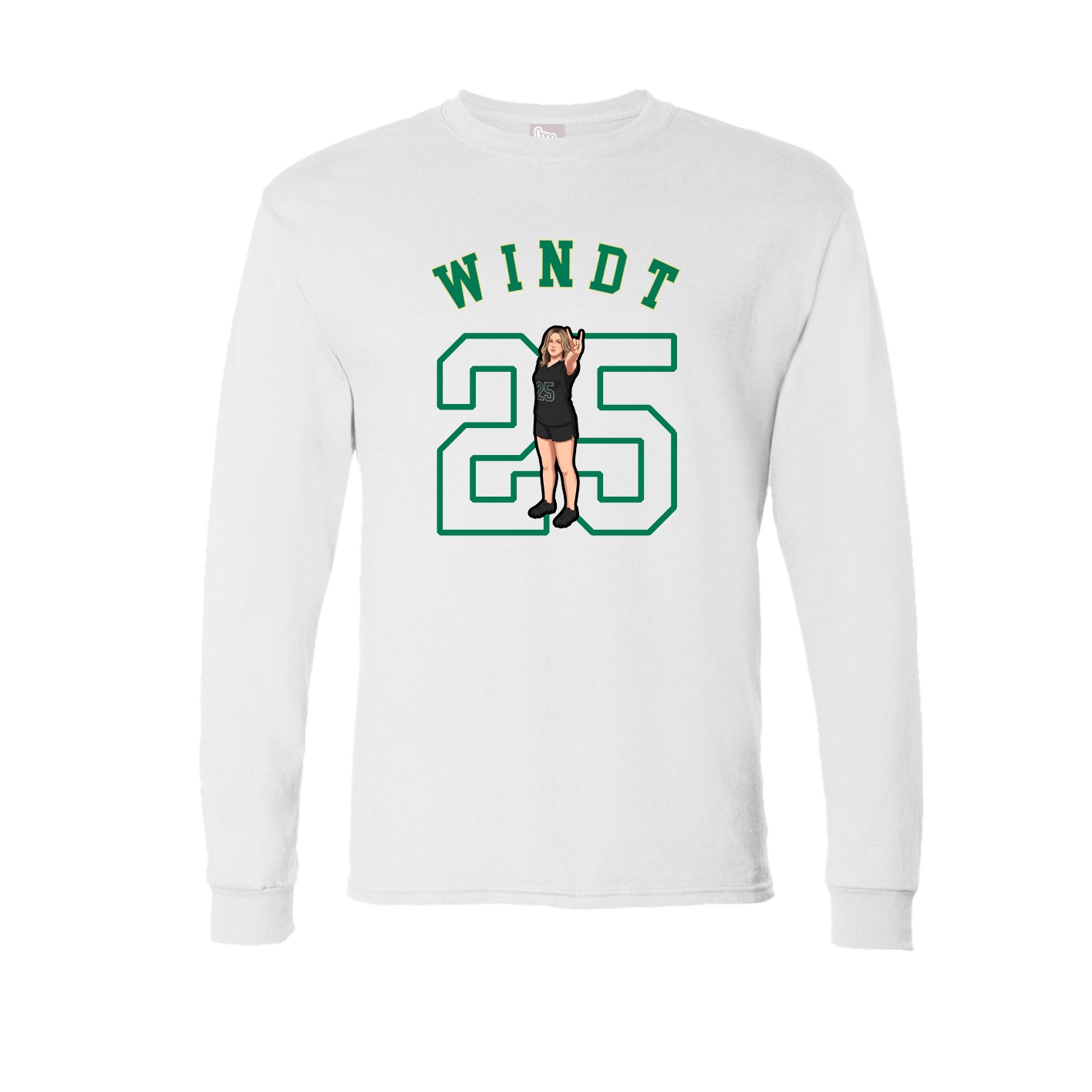 Long Sleeve Tee — Shirsey Arch in White