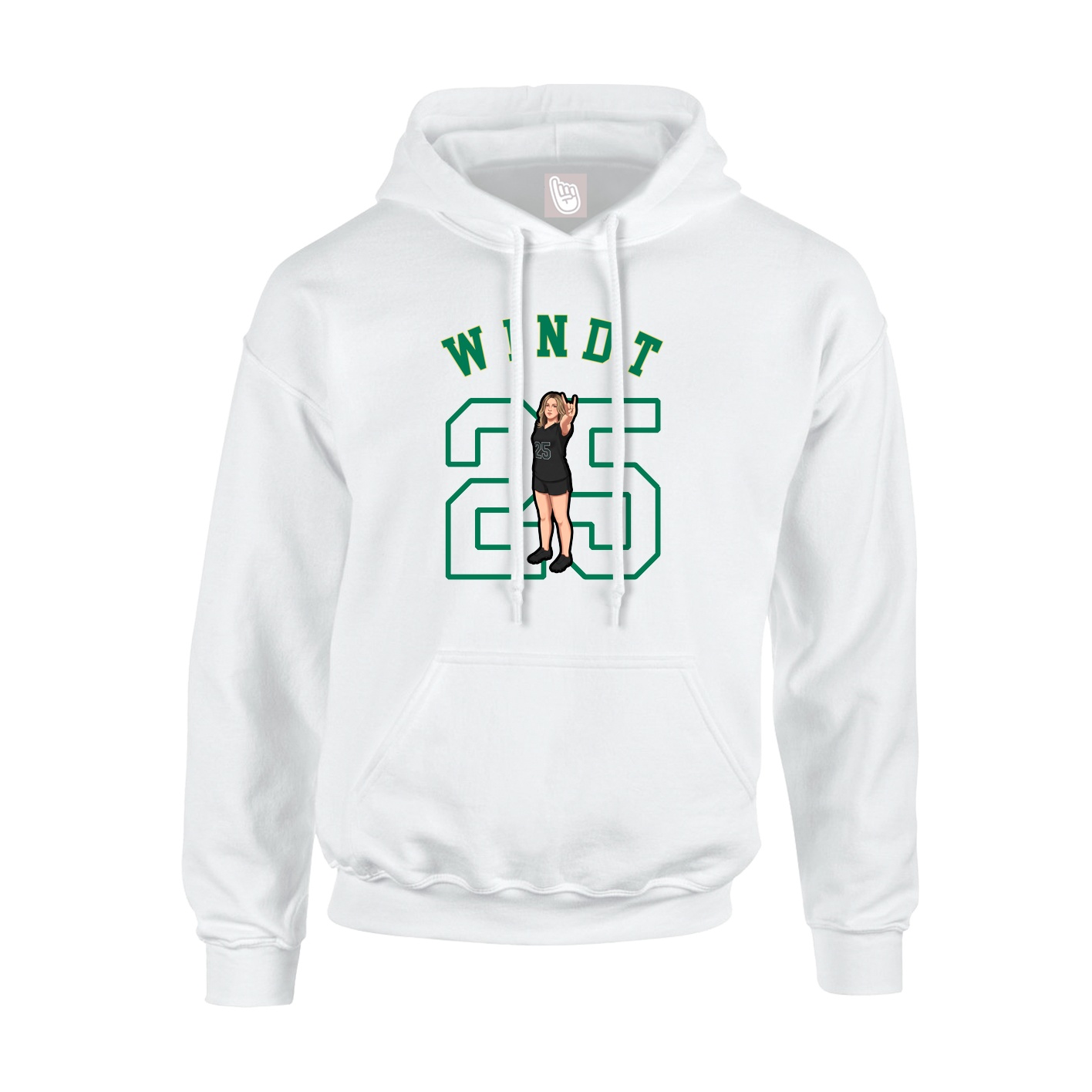 Hoodie — Shirsey Arch in White
