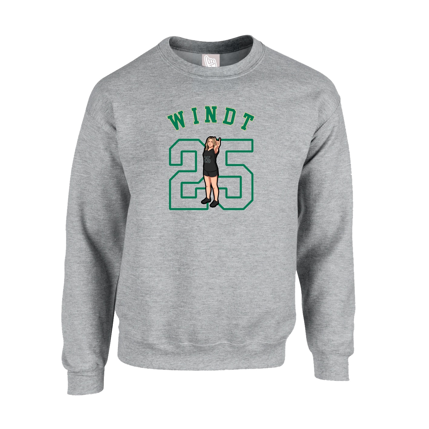Fleece Crew — Shirsey Arch in Grey