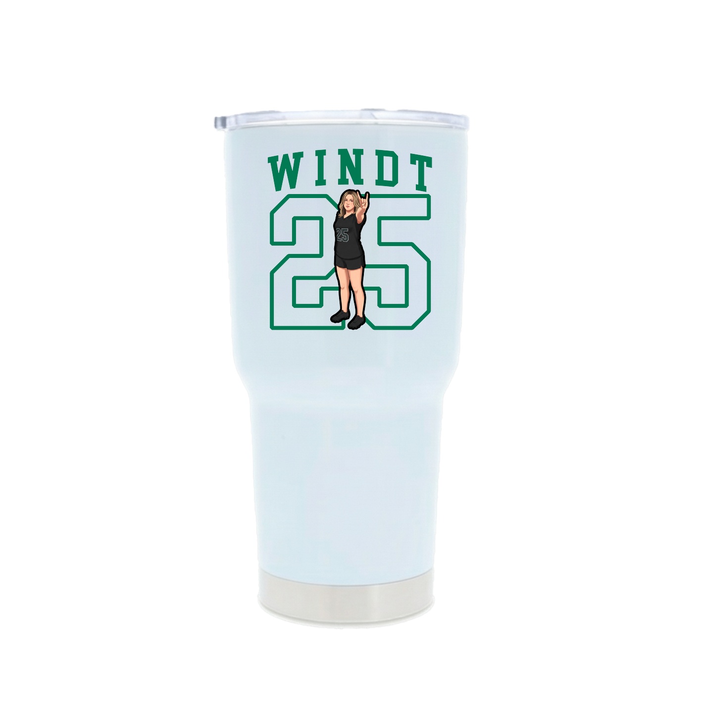 30oz Stainless Steel Tumbler — Shirsey in White