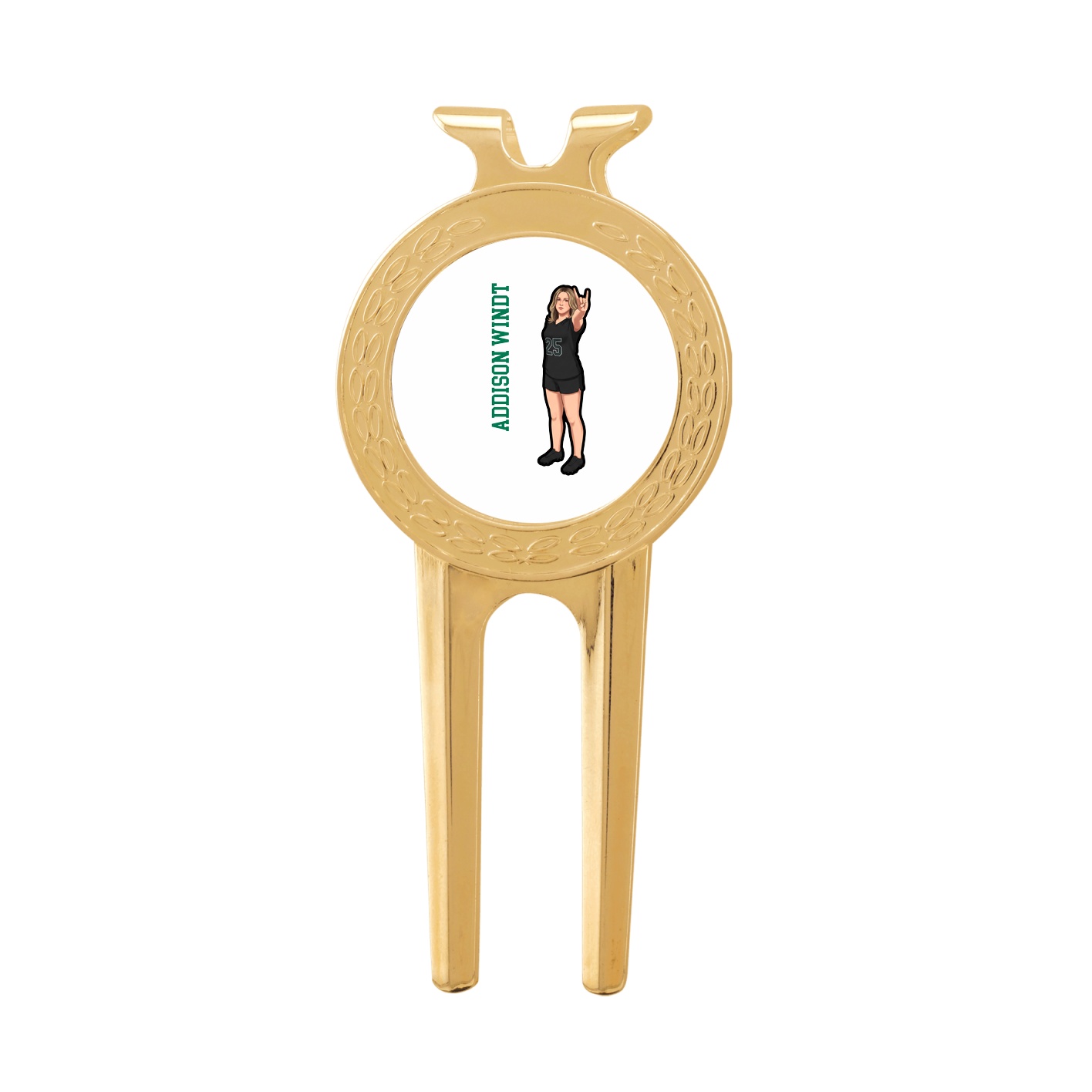 Divot Tool with Ball Marker — Name Vertical in Classic