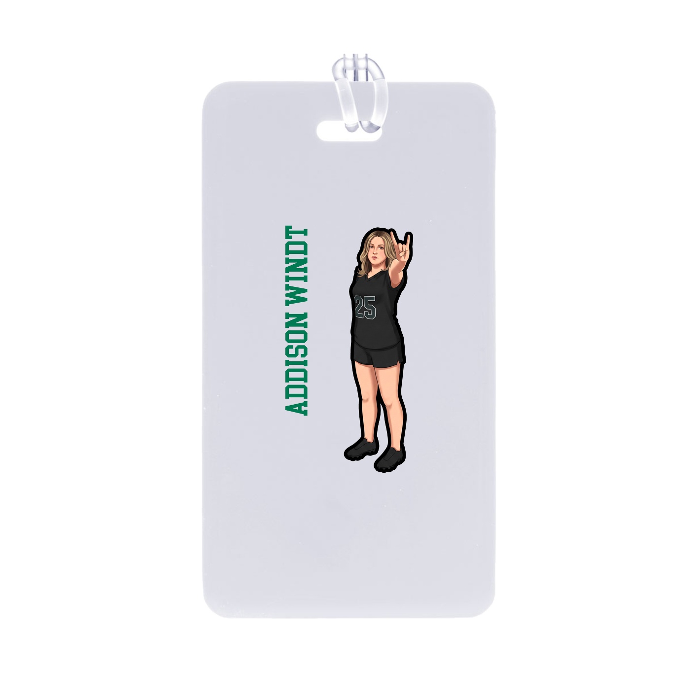 Bag Tag — Name Vertical in Classic
