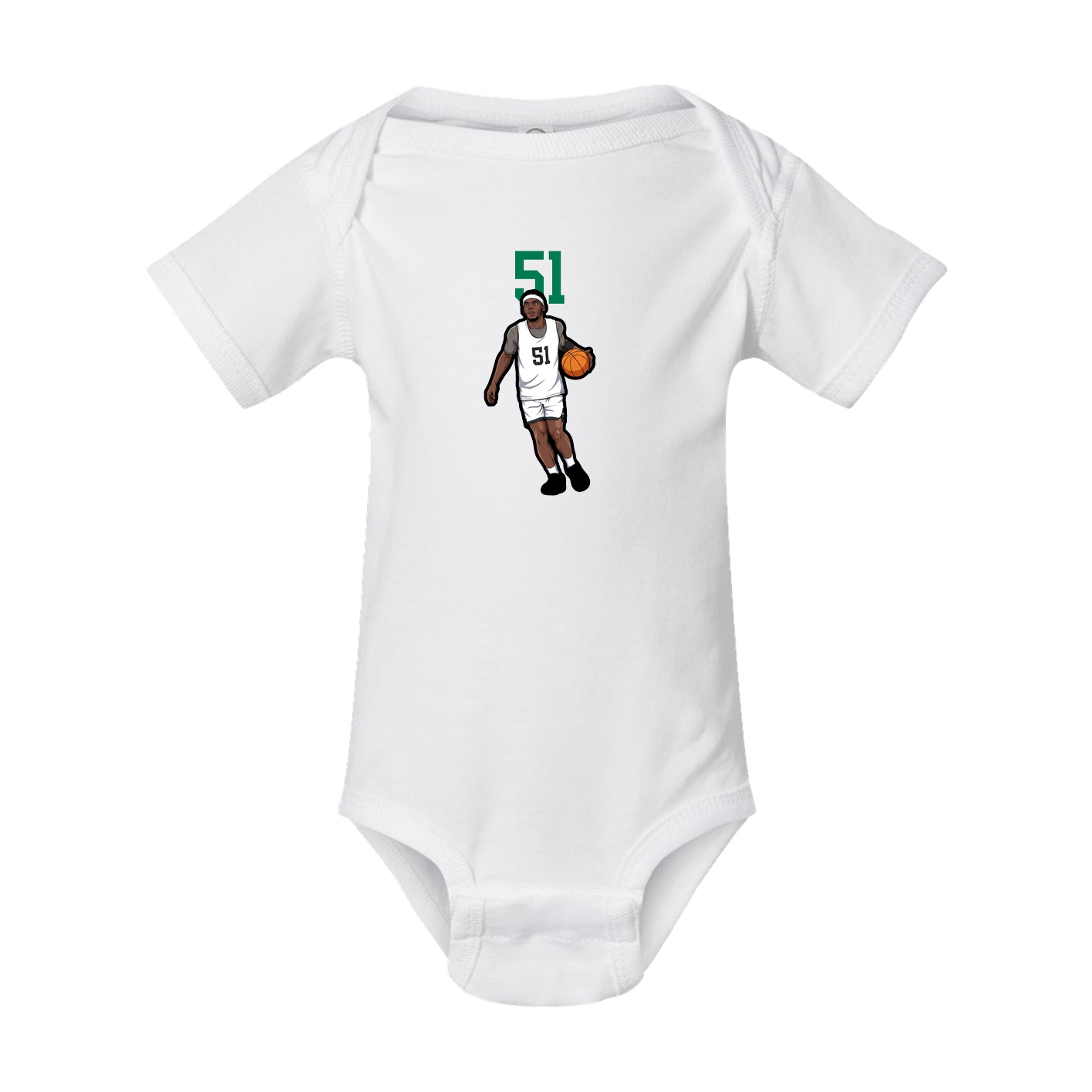Baby Onesie — Number Top in White