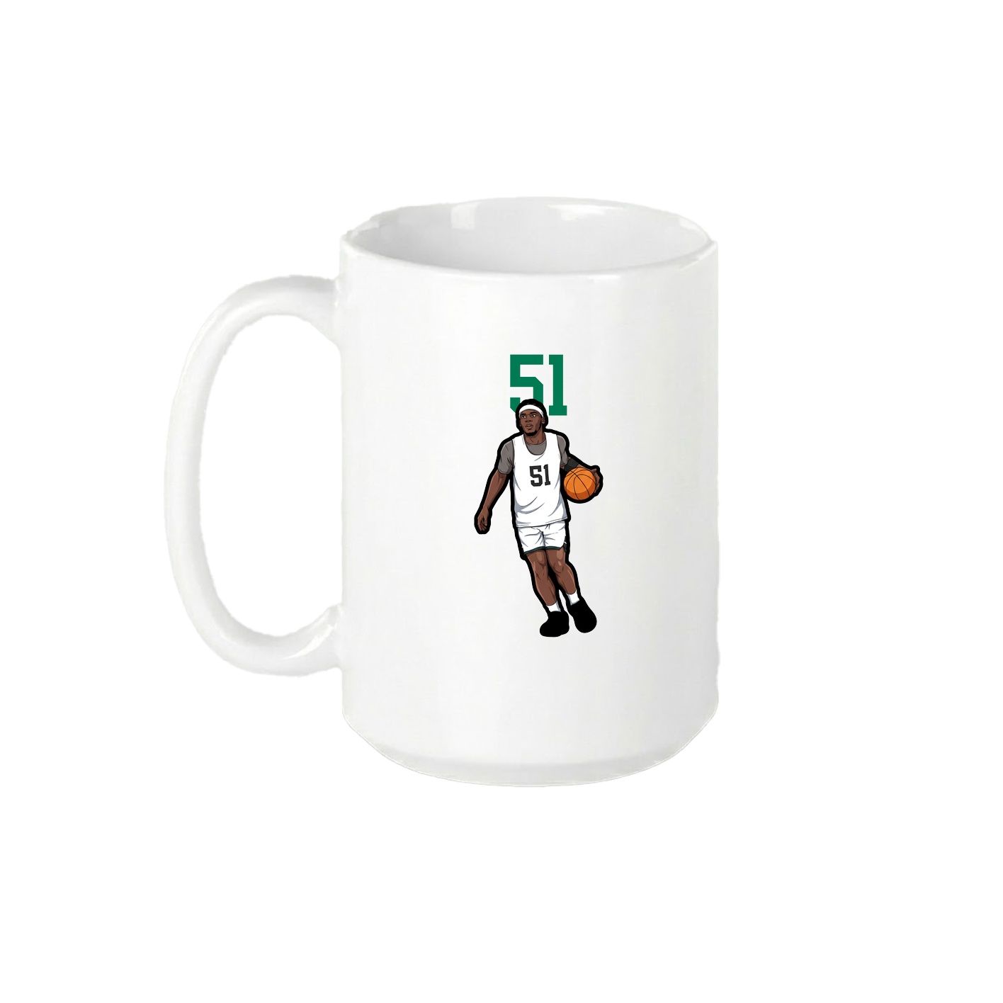15oz Coffee Mug — Number Top in White