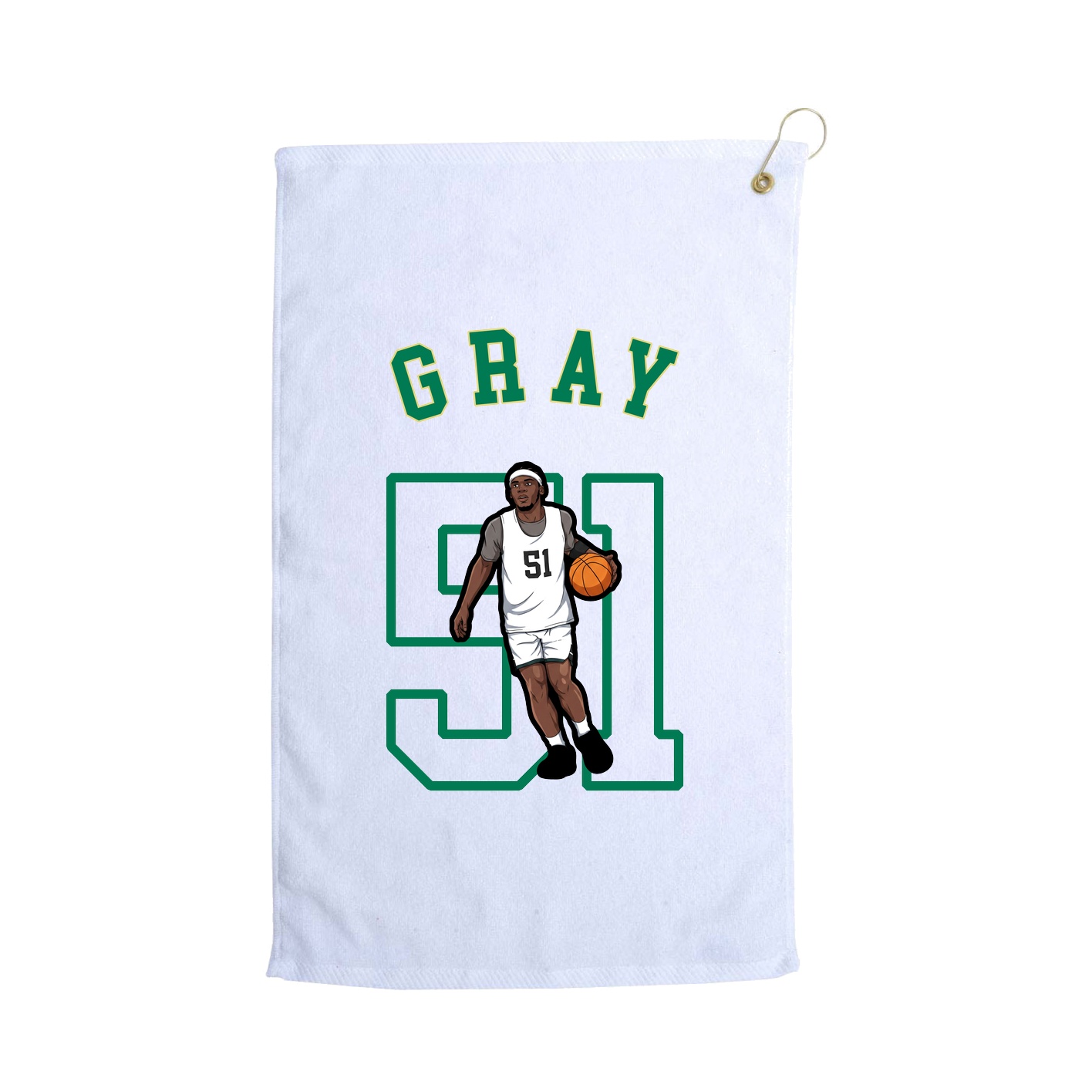 Golf Towel — Shirsey Arch in White