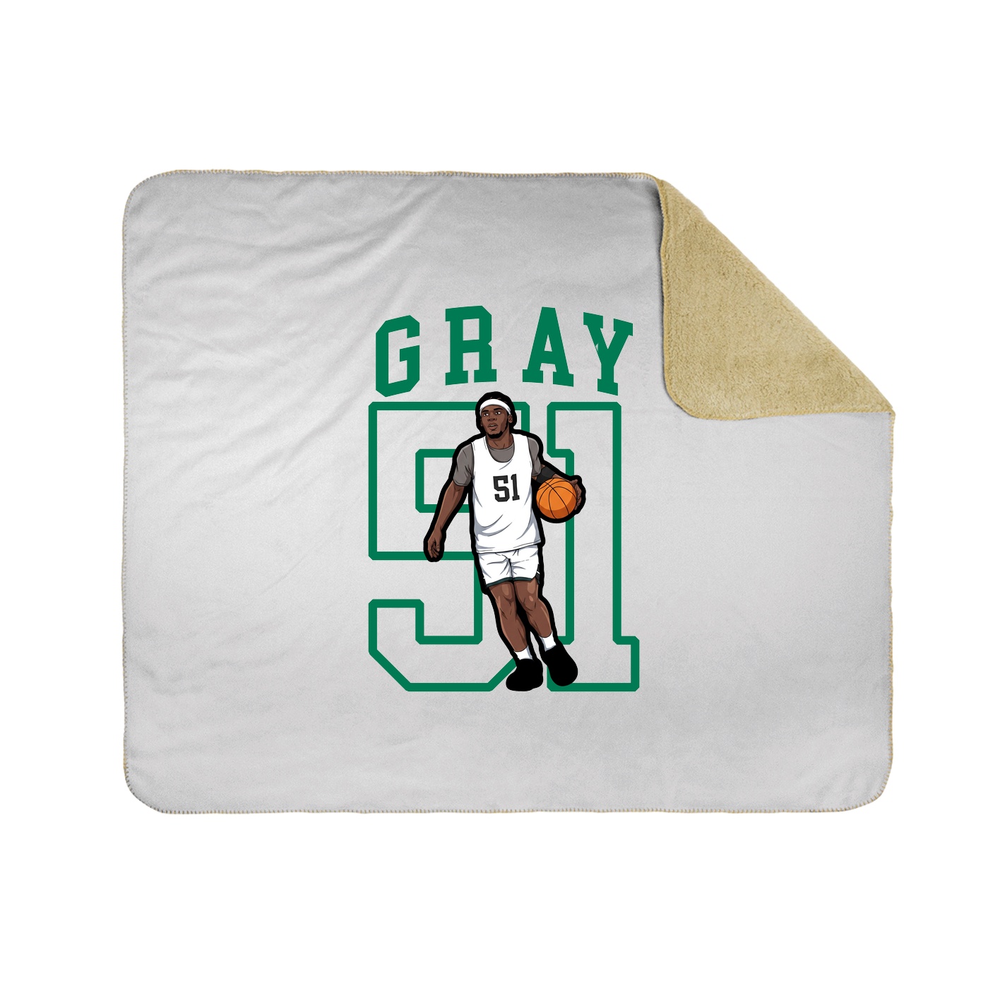 Throw Blanket — Shirsey in White