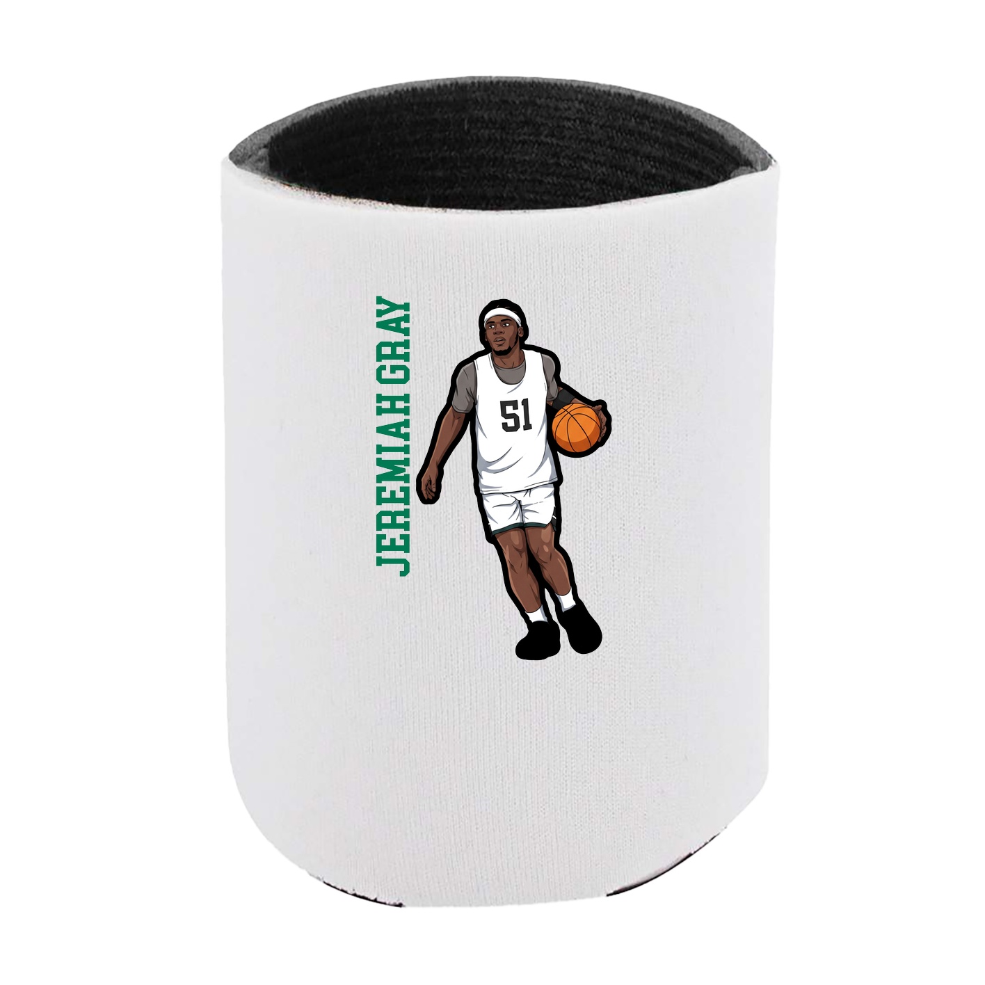 Can Holder — Name Vertical in White