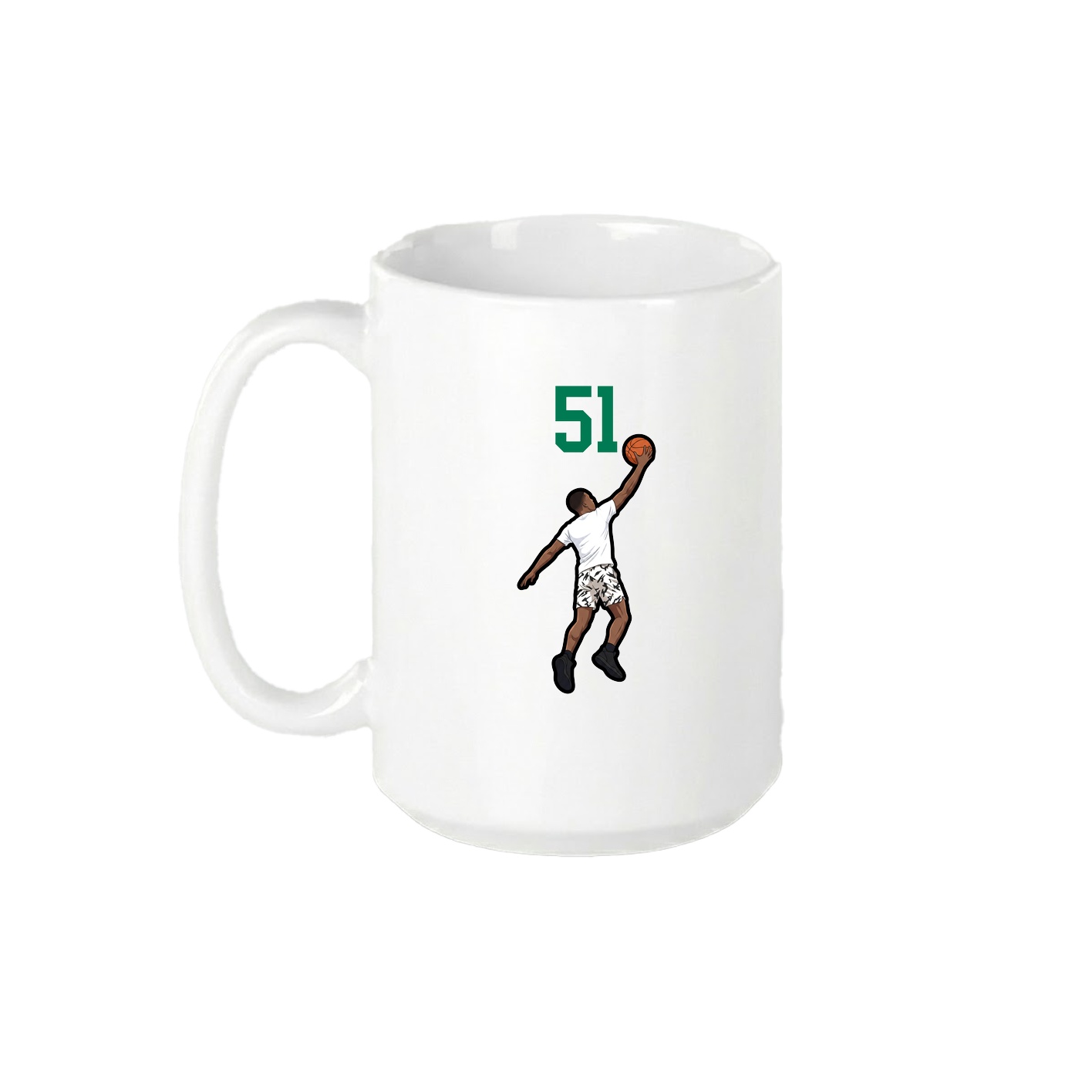 15oz Coffee Mug — Number Top in White